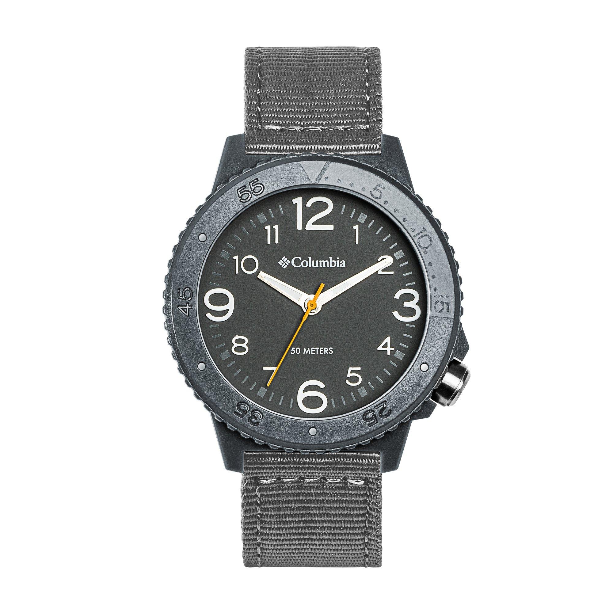 Grey - Columbia - Cross Trail Polycarbonate Case Sports Watch - 1