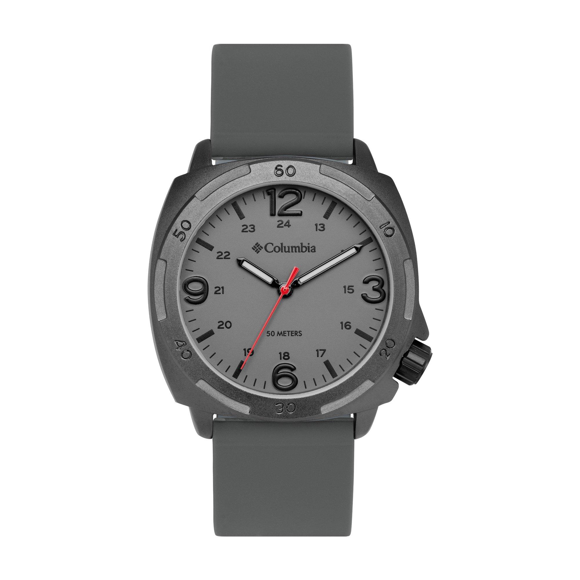 Grey - Columbia - Delta Ridge Silicone Strap Sports Watch - 1