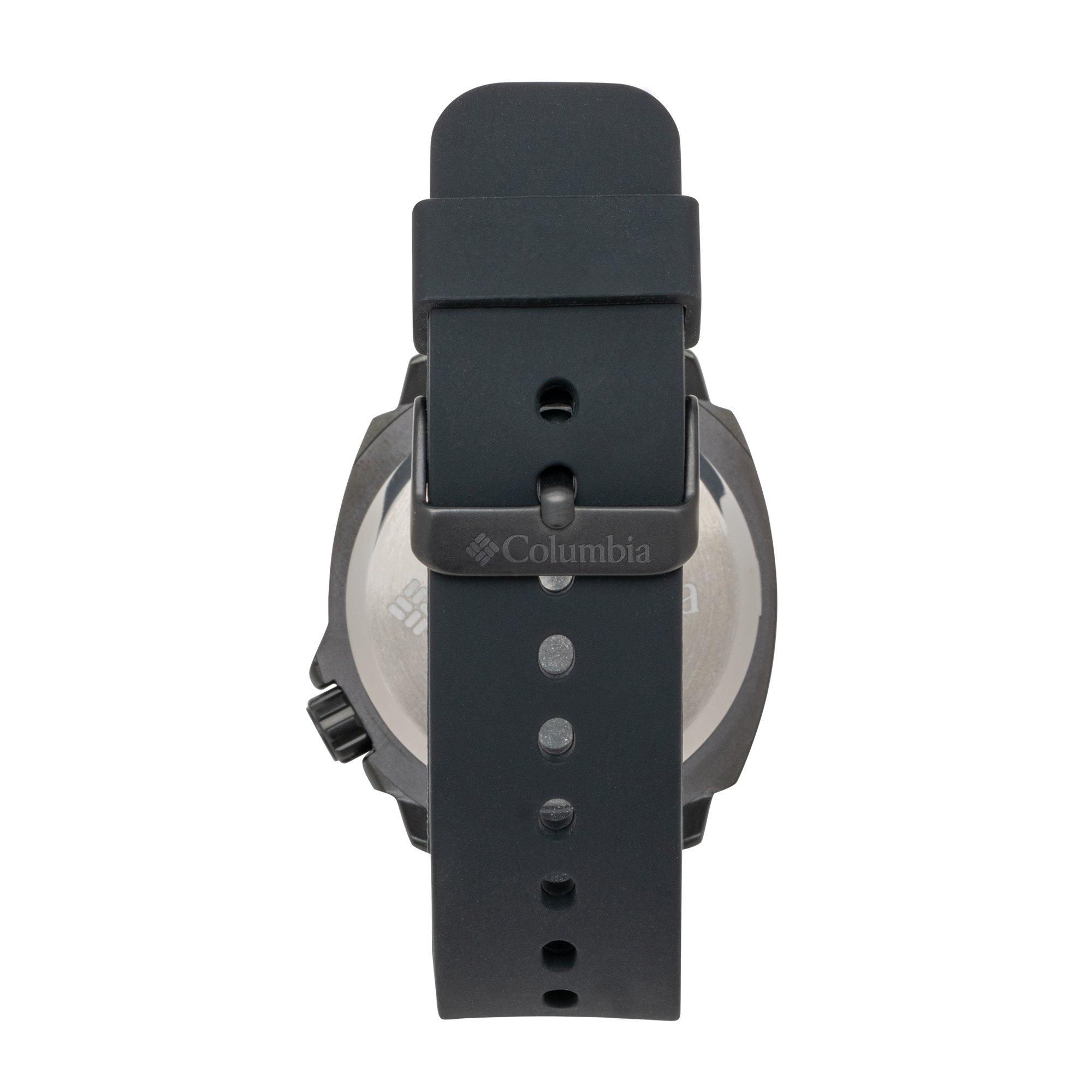 Zwart - Columbia - Columbia Delta Ridge Silicone Strap Sports Watch - 2