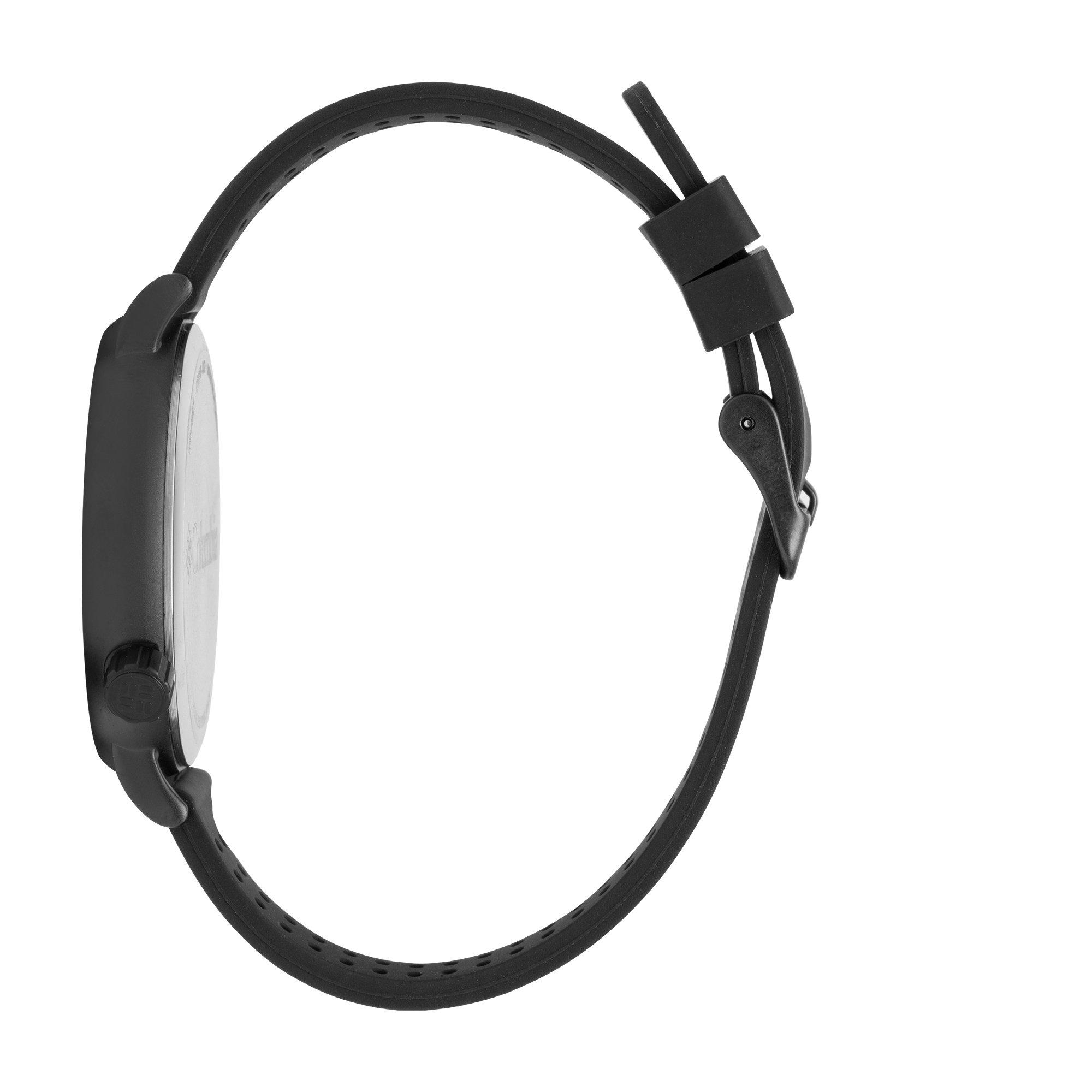 Zwart - Columbia - Trailbanks Black Silicone Rubber Strap Sports Watch - 3