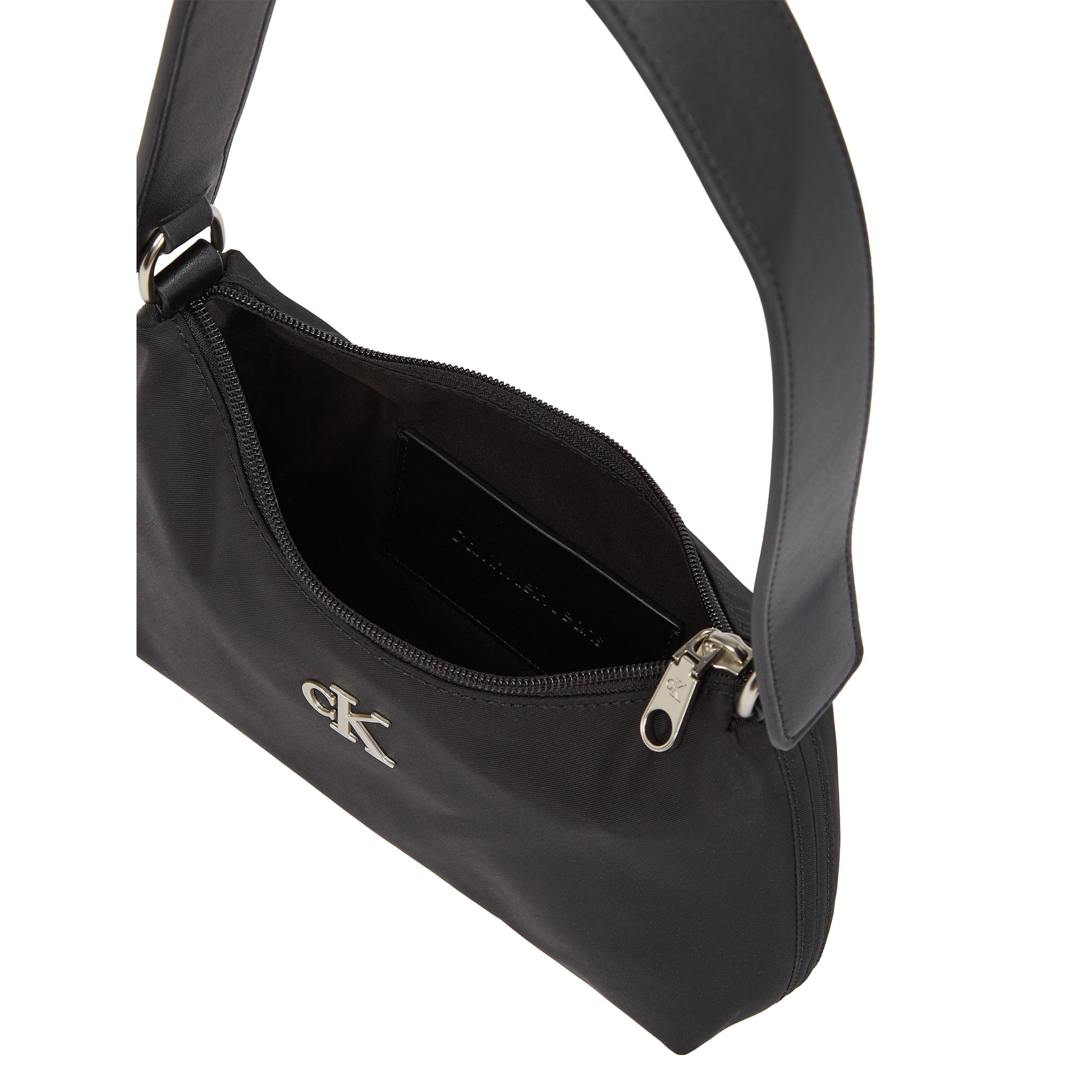 Black - Calvin Klein Jeans - Women's Sleek Nylon Shoulder Bags - 3