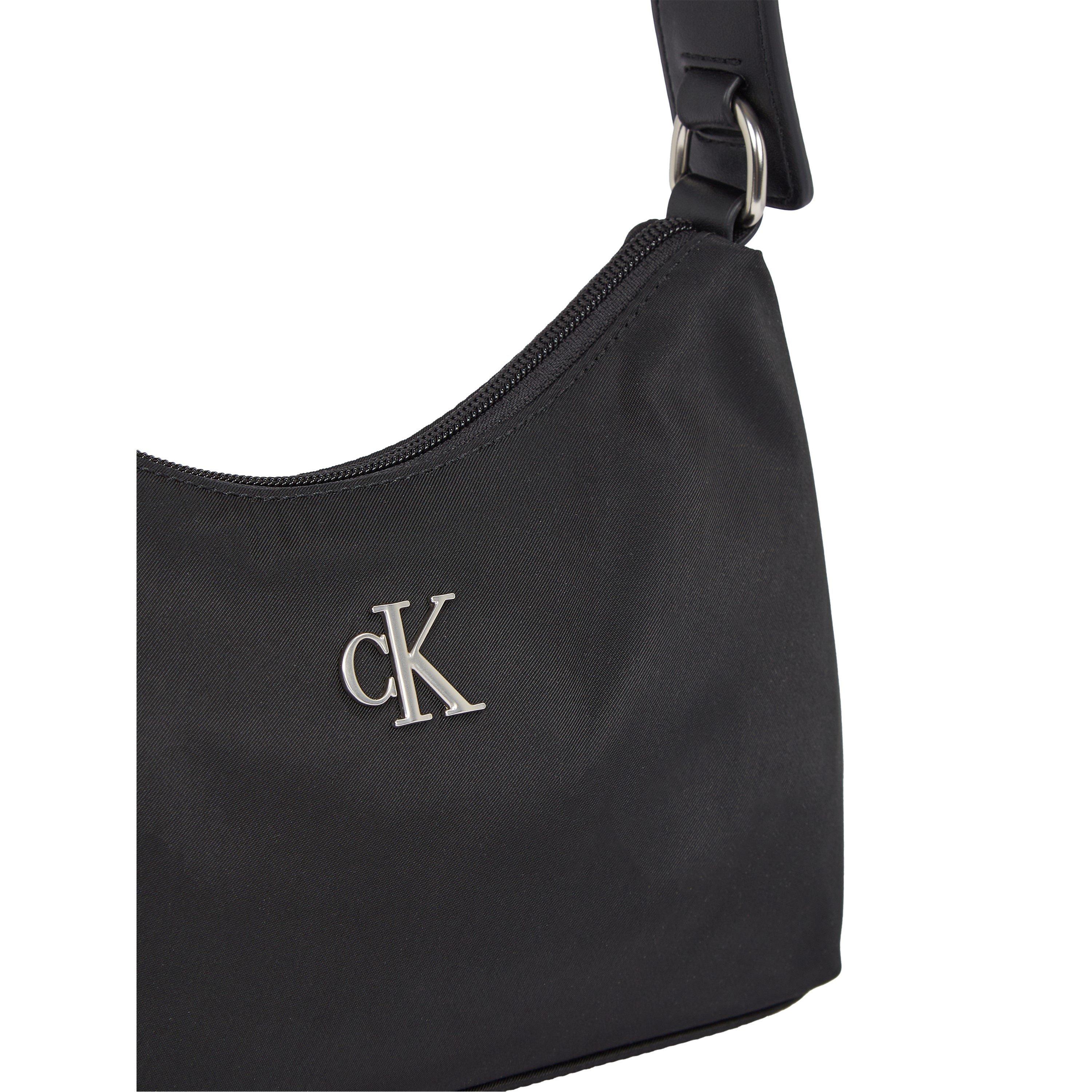 Black - Calvin Klein Jeans - Women's Sleek Nylon Shoulder Bags - 4