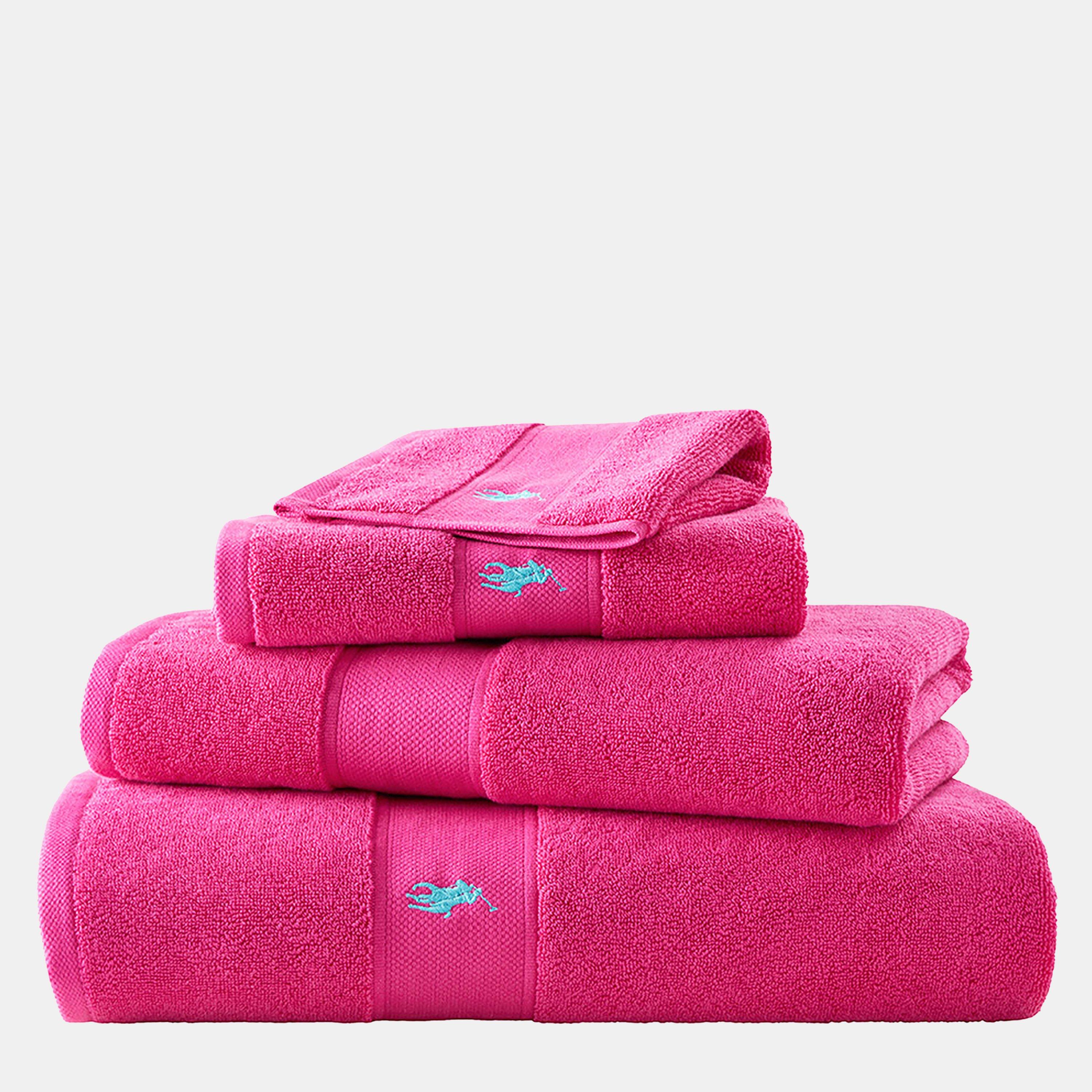 Ralph Lauren Home  Rl Polo Player Towel - Pink Sky - Hand Towel