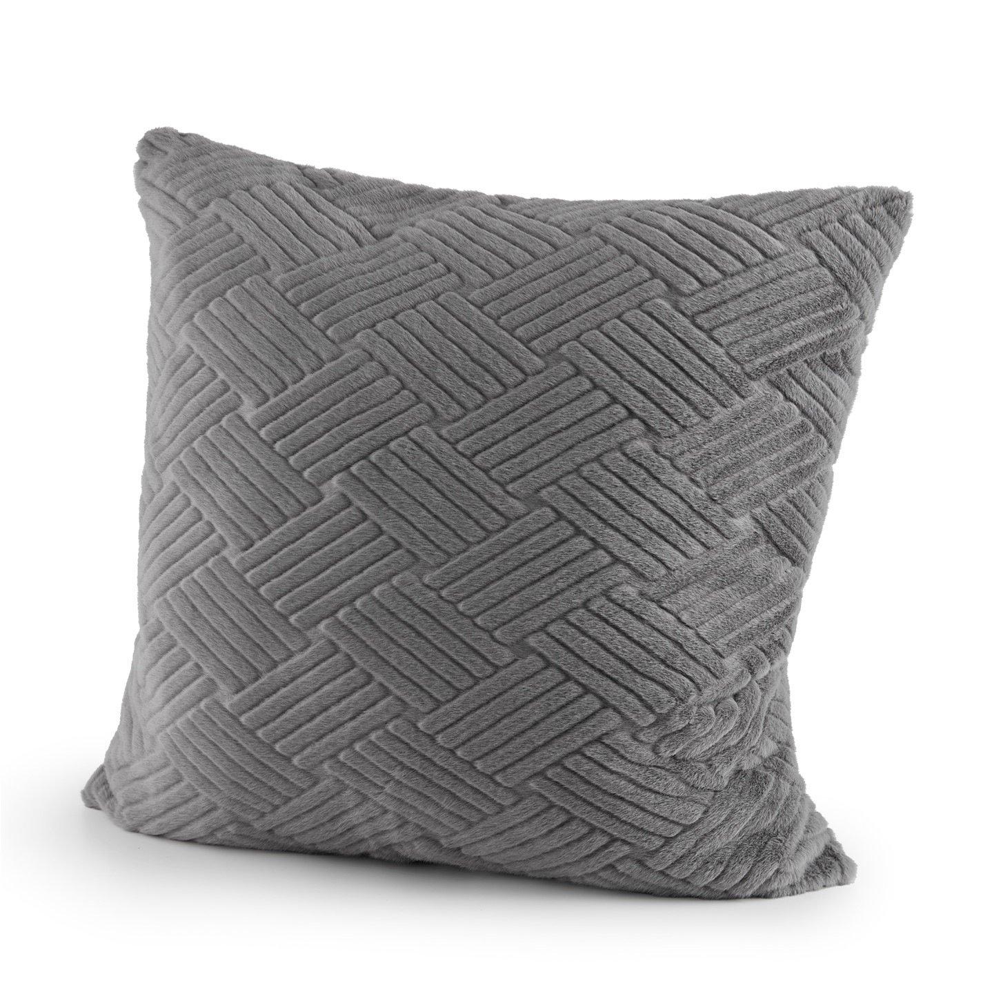 Pewter - Biba - Biba Faux Fur Cushion - 2