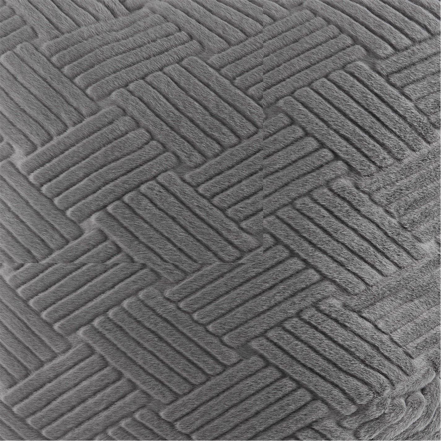 Pewter - Biba - Biba Faux Fur Cushion - 3