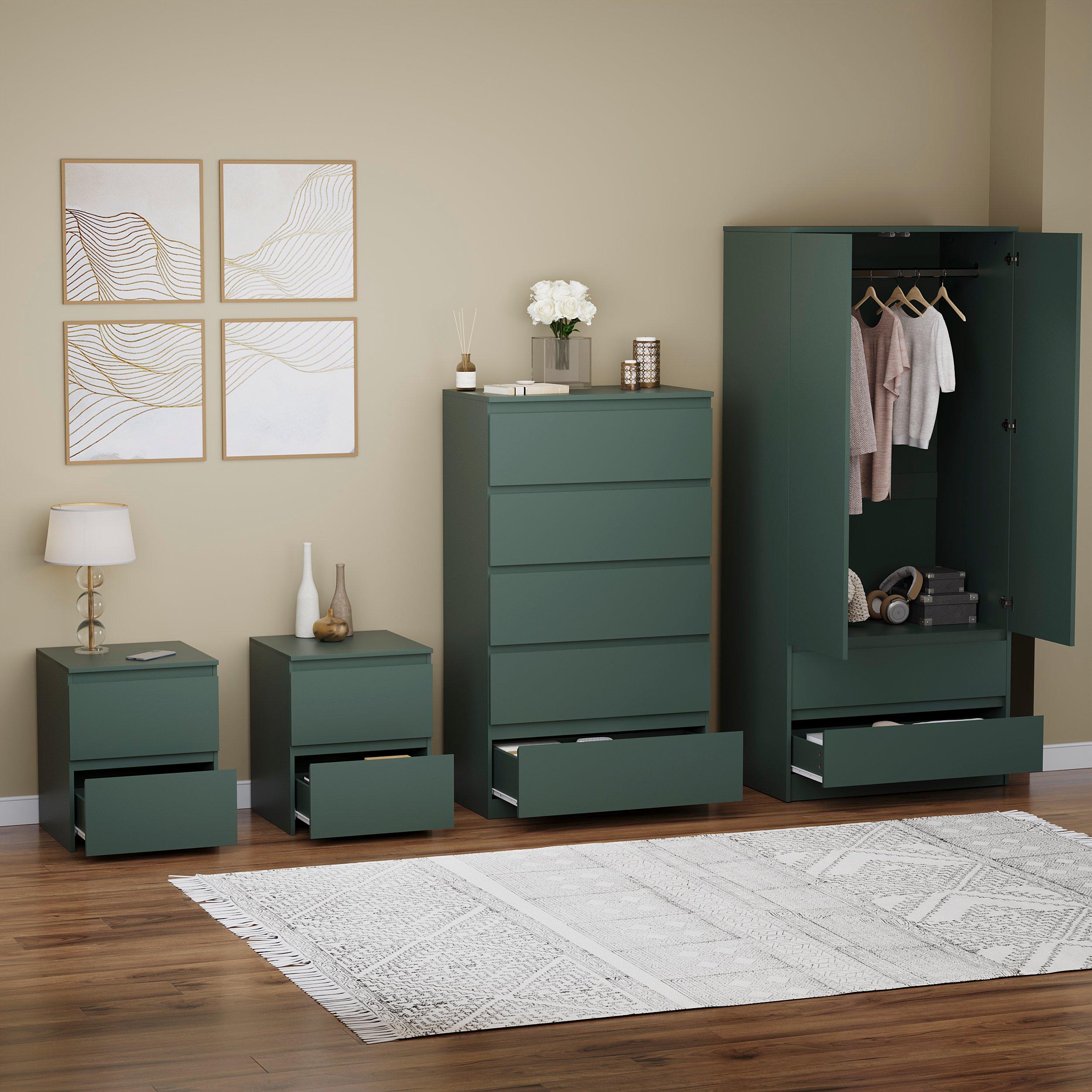Jasper Green - Lassic - Vida Designs 4 Piece Denver Bedroom Set 3 - 3