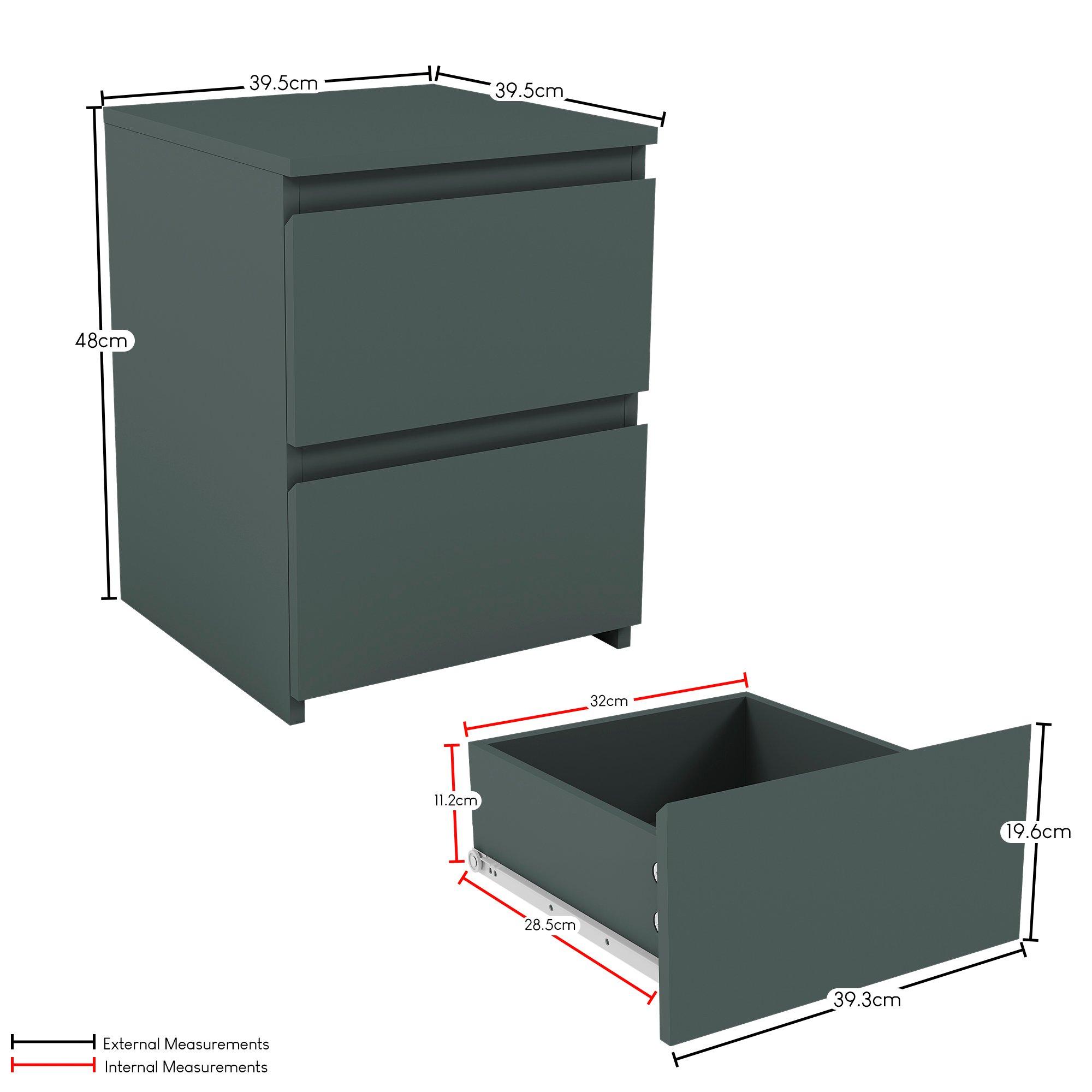 Jasper Green - Lassic - Vida Designs 4 Piece Denver Bedroom Set 3 - 5