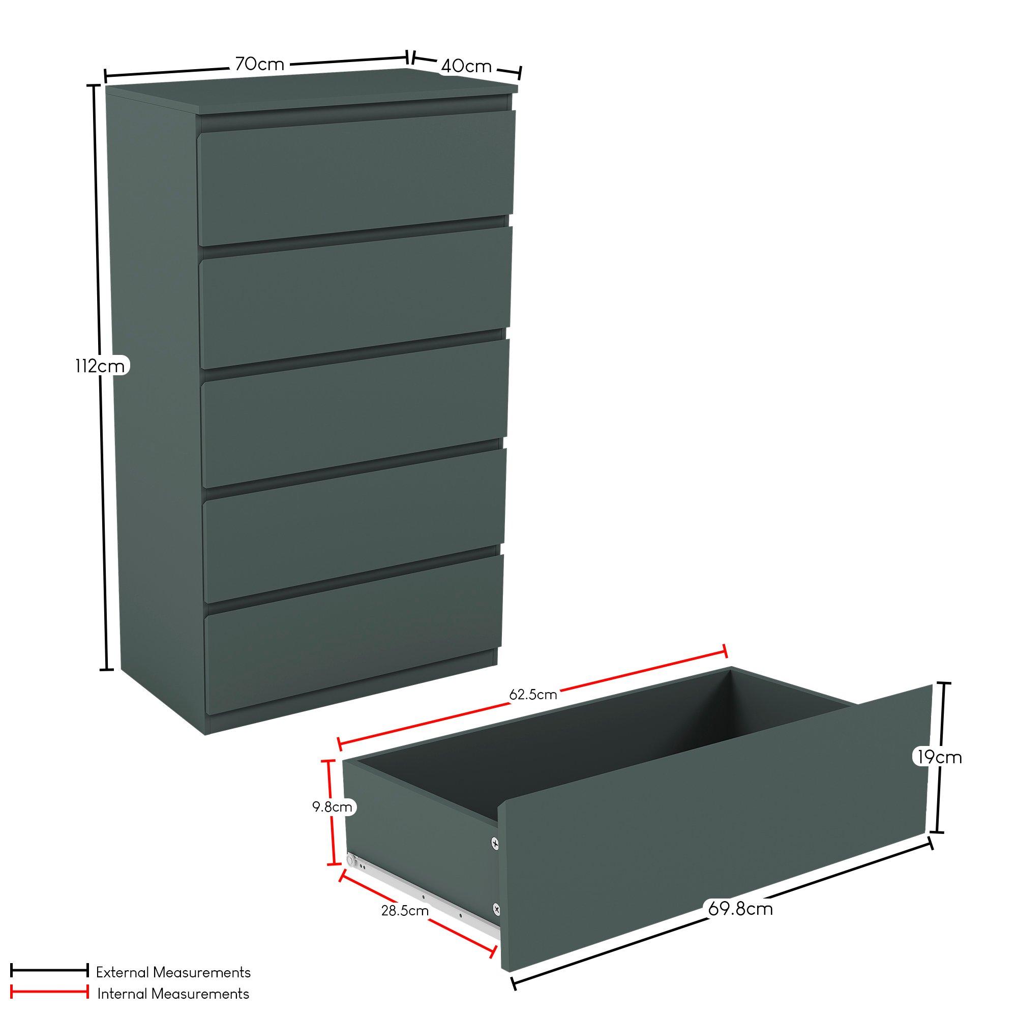 Jasper Green - Lassic - Vida Designs 4 Piece Denver Bedroom Set 3 - 7