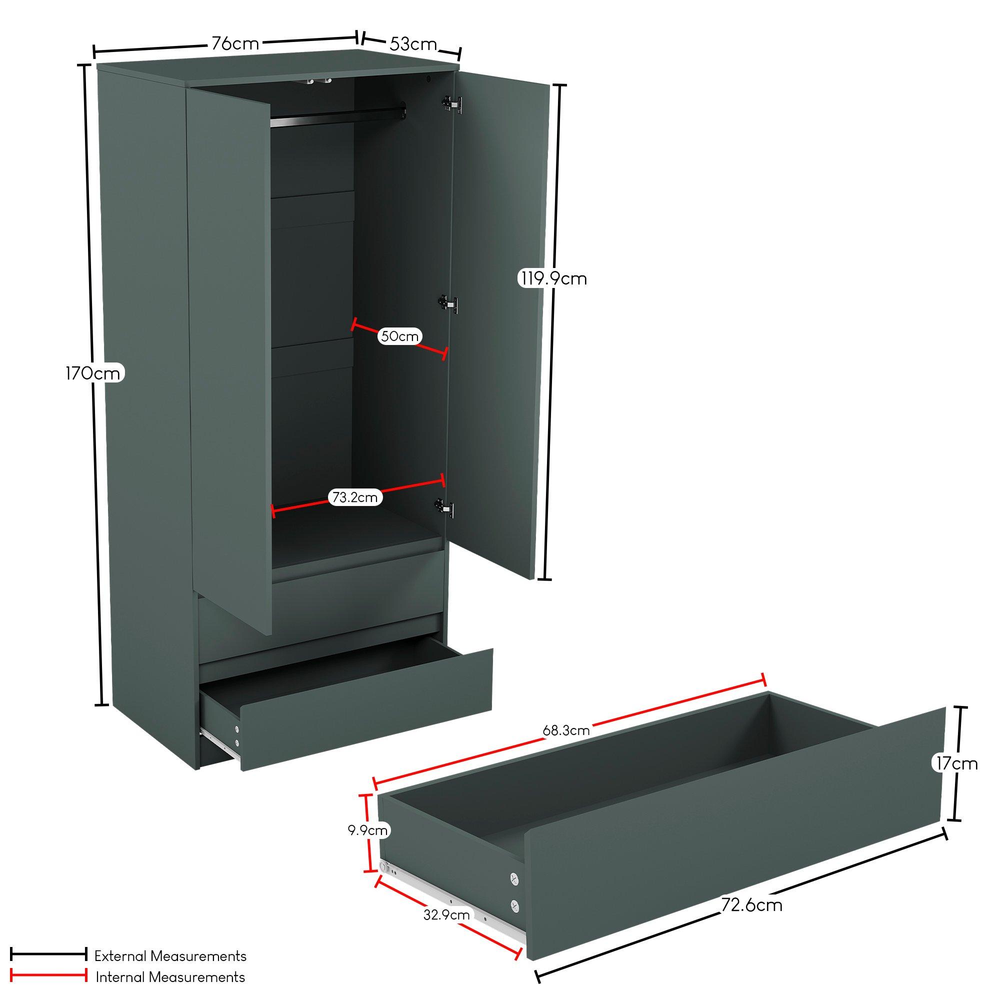 Jasper Green - Lassic - Vida Designs 4 Piece Denver Bedroom Set 3 - 9