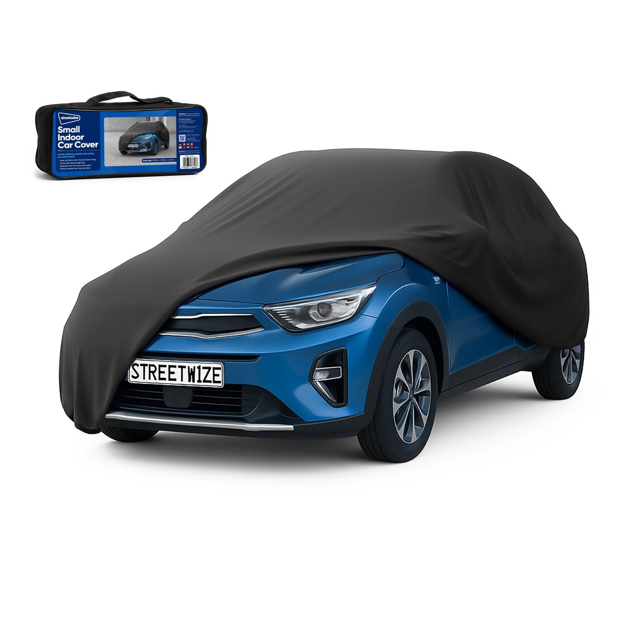 Black - Streetwize - Indoor Car Cover - Small - 406 x 165 x 117cm - 1