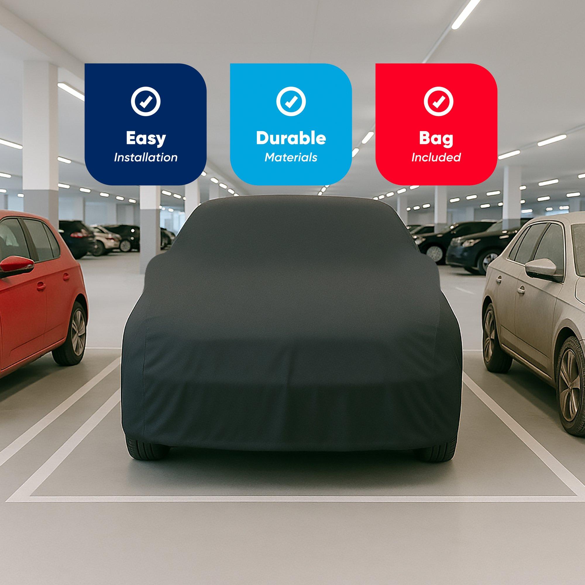 Black - Streetwize - Indoor Car Cover - Medium - 432 x 165 x 117cm - 6