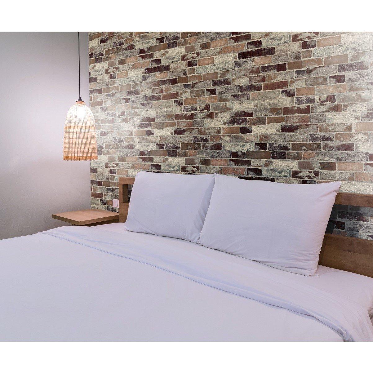 Red/Brown - D C Fix - 3D Splashback Wallpaper Vintage Brick - 5