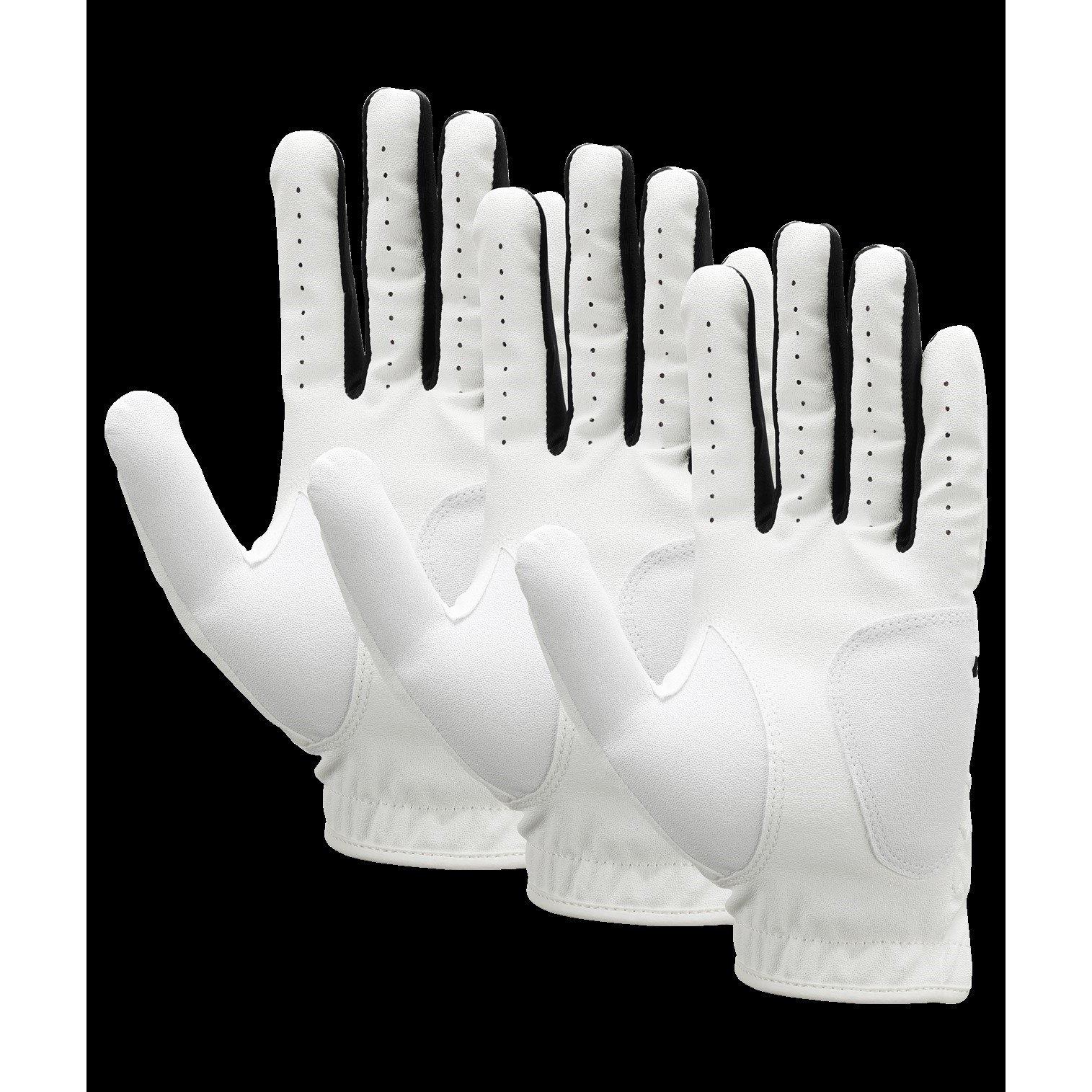 White/Black - Nike - Dura Feel X Golf Glove (3 Pack) - 2