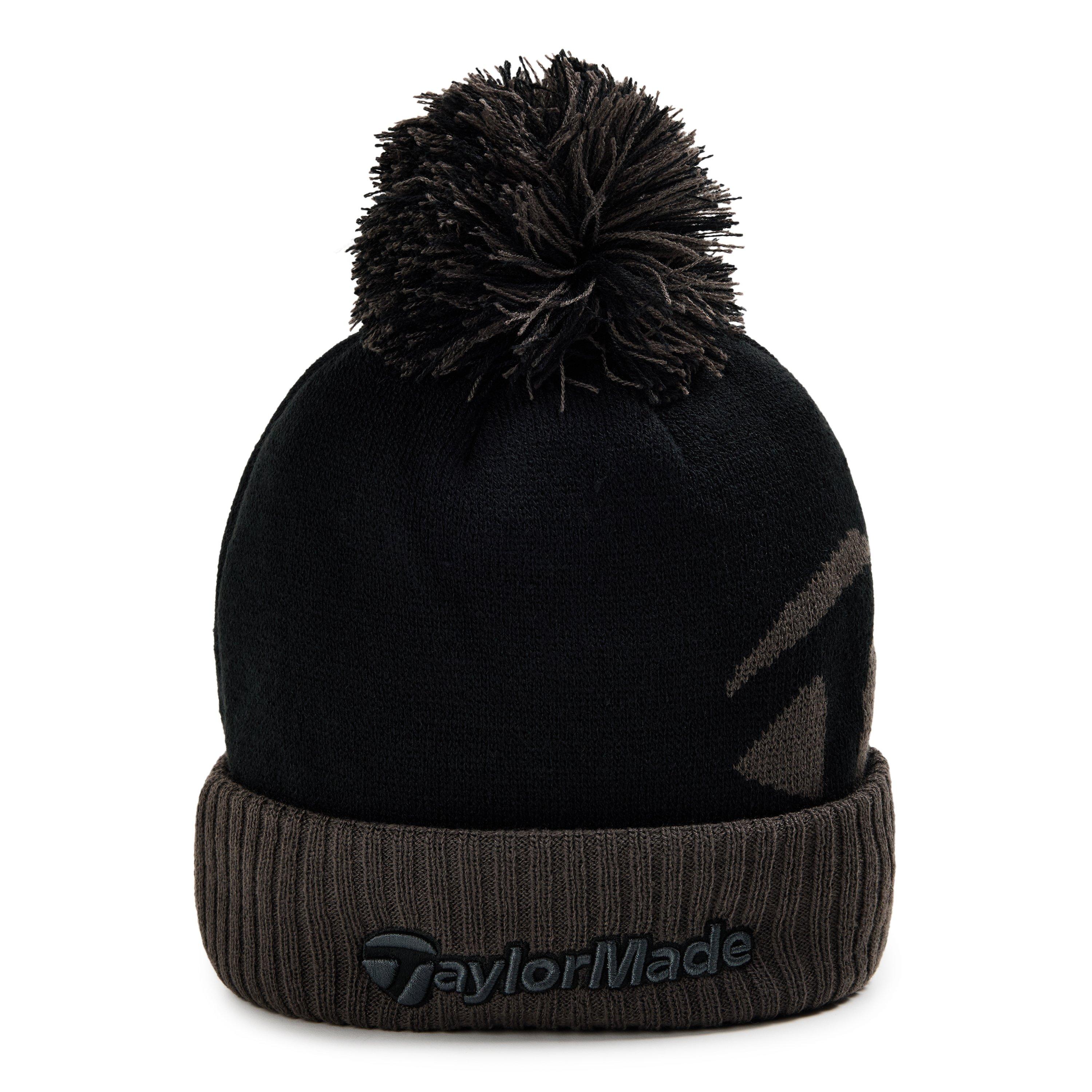 Black - TaylorMade - Men's Bobble Beanie - 1