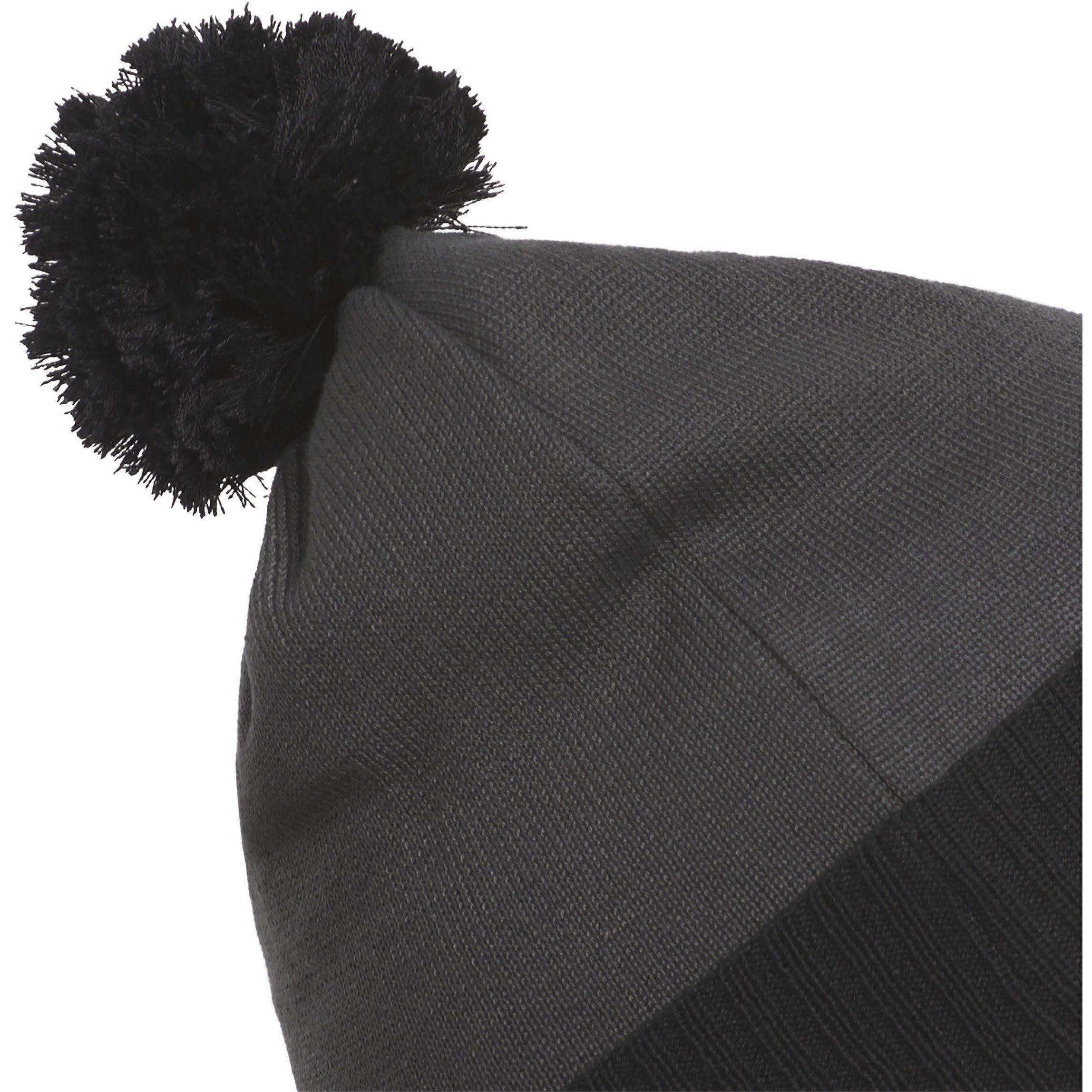 Grau Sechs - adidas - Pom COLD.RDY Three Stripe Beanie Mens - 3
