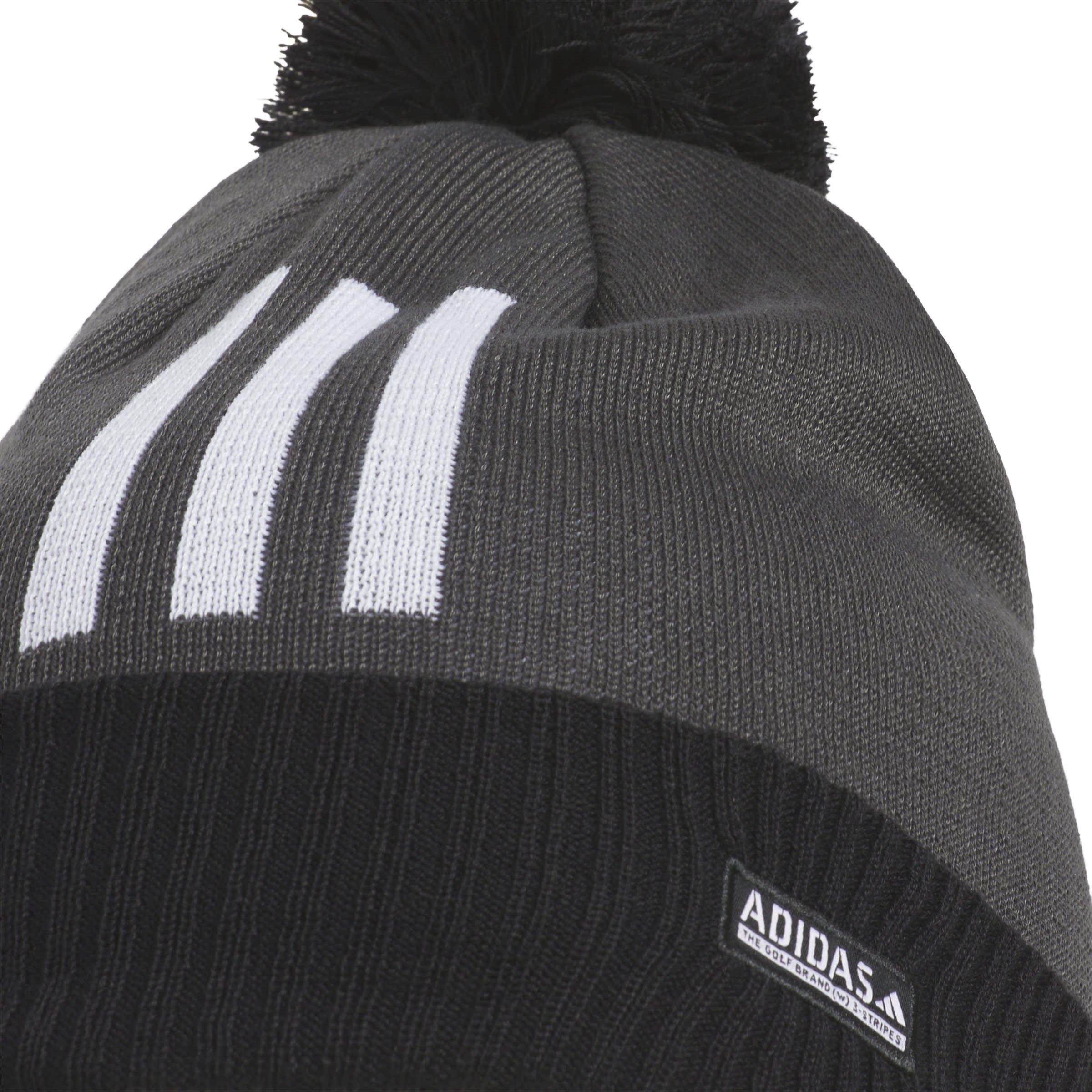 Grau Sechs - adidas - Pom COLD.RDY Three Stripe Beanie Mens - 4