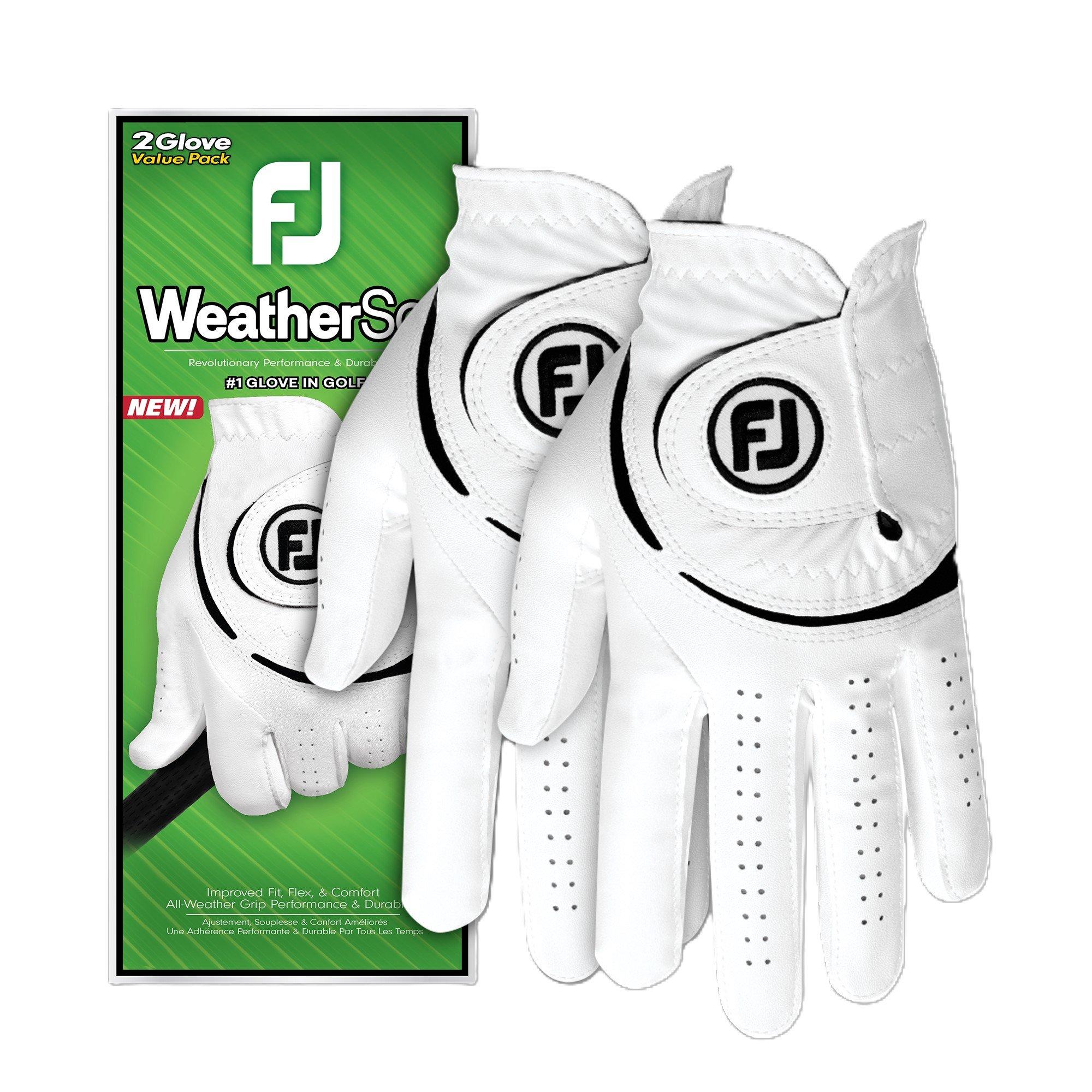 White - FootJoy - WeatherSof 2 Pack Golf Gloves LH