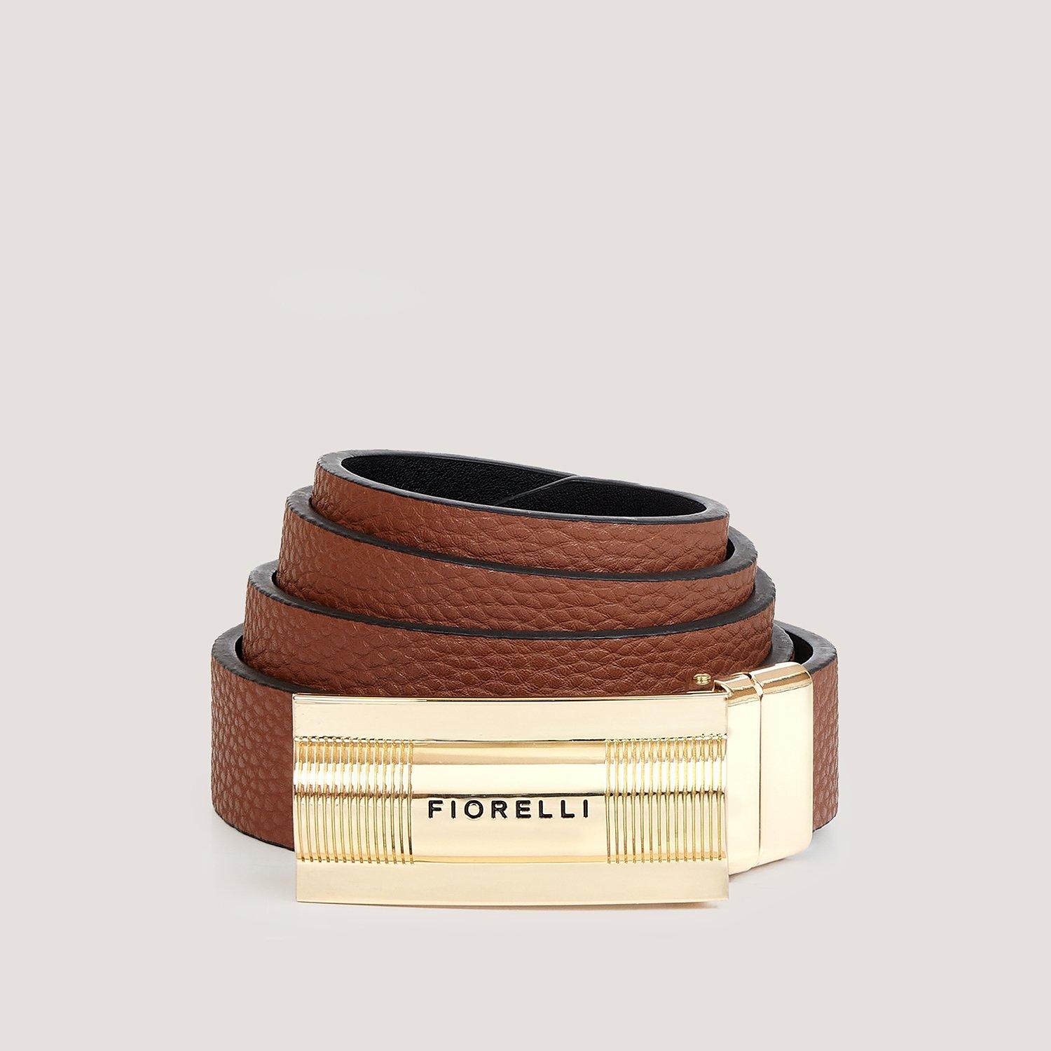 Tan - Fiorelli - Women's Reversible Faux Leather Belt - 2