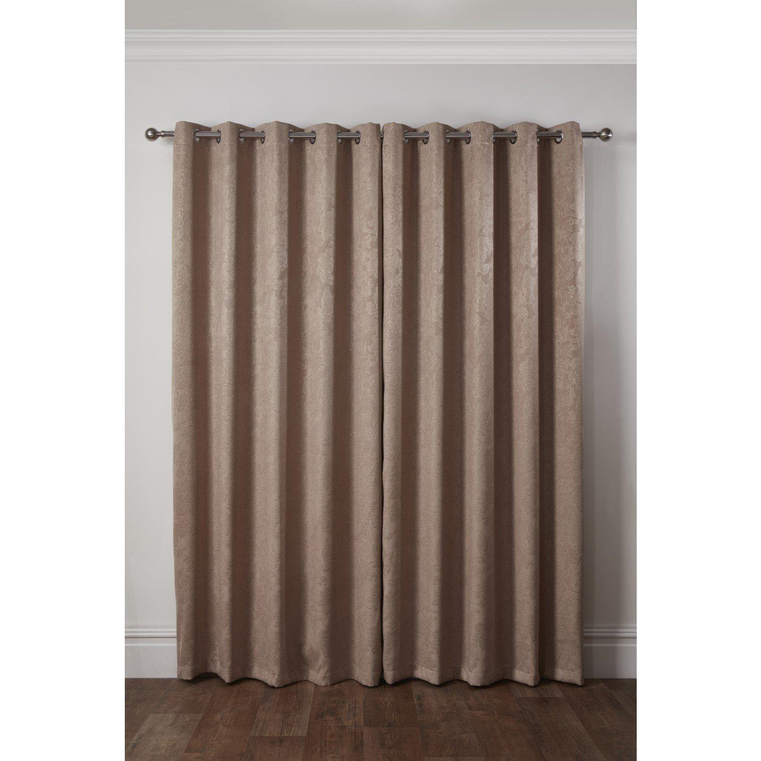Taupe - Emma Barclay - Regency - Woven Thermal Blackout Eyelet Curtains - 3