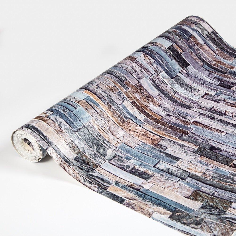 Grey - D C Fix - 3D Splashback Wallpaper Stone Grey - 2