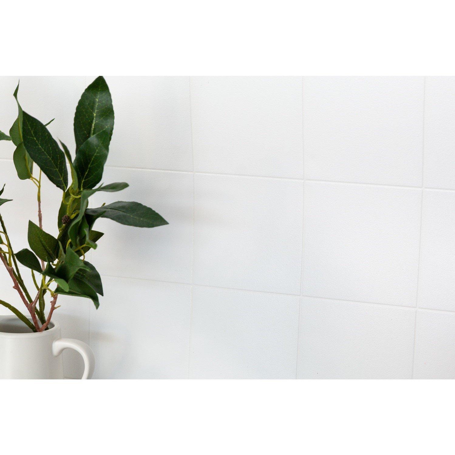 White - D C Fix - 3D Splashback Wallpaper Caserta White - 3