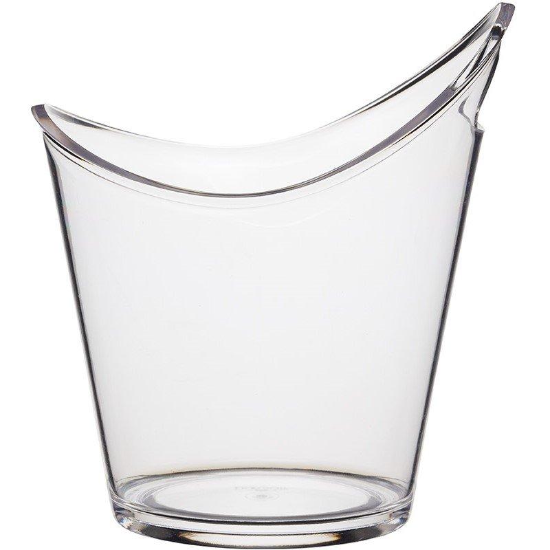 Barcraft  Clear Acrylic Drinks Pail / Wine Cooler - Transparent - 27x21