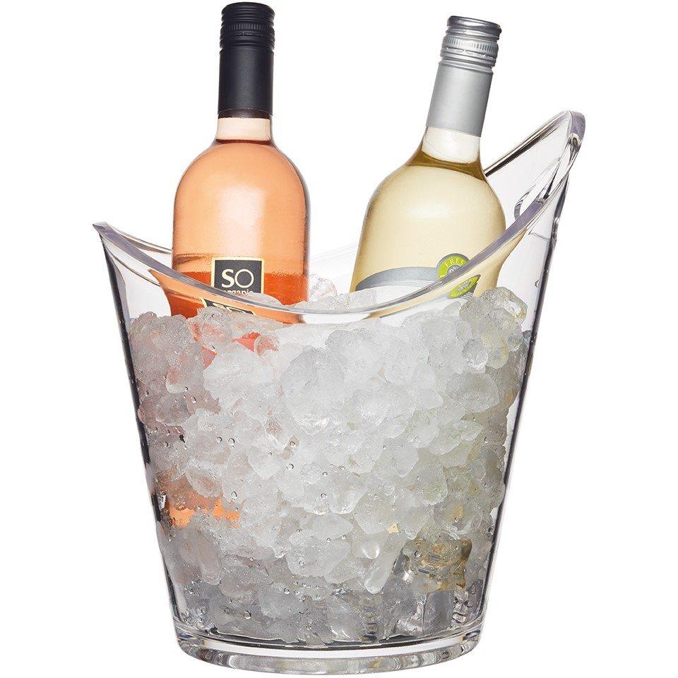 Transparent - BarCraft - Clear Acrylic Drinks Pail - Wine Cooler - 2
