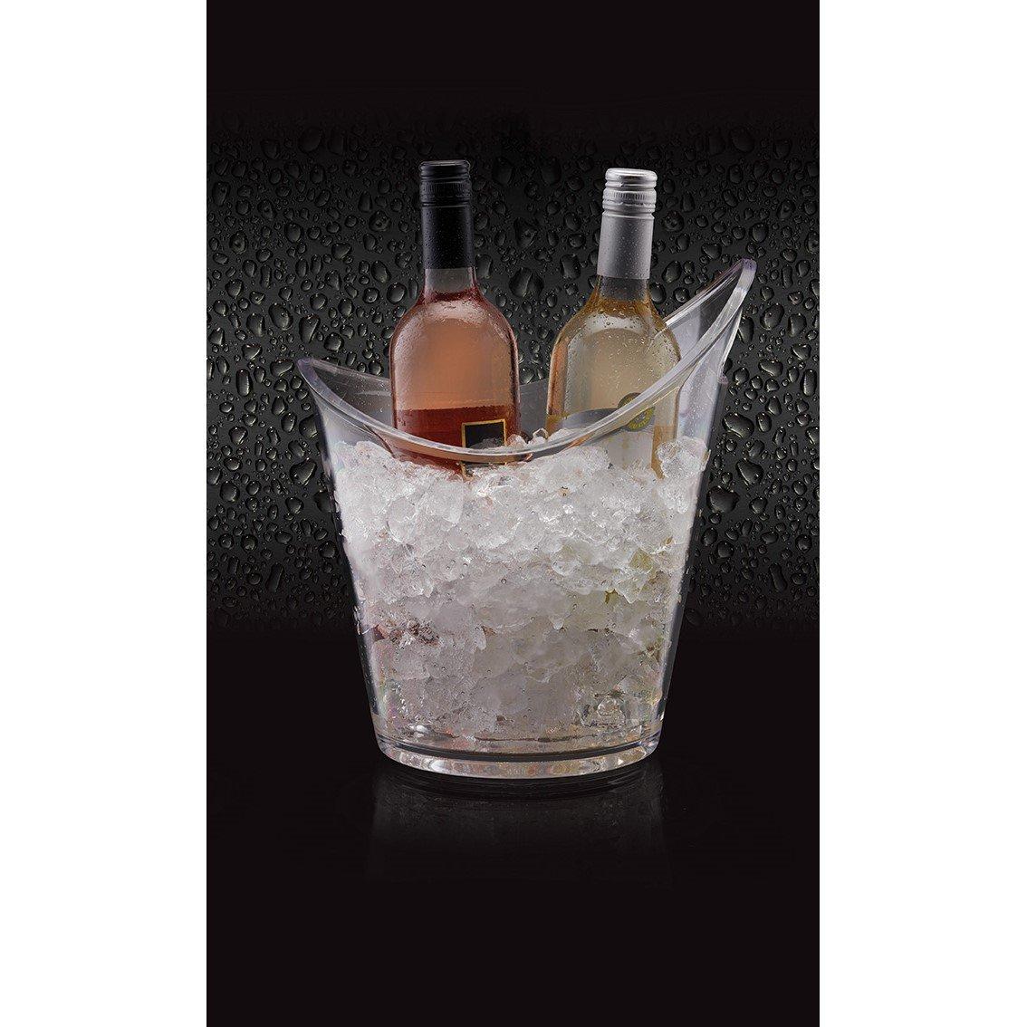 Transparent - BarCraft - Clear Acrylic Drinks Pail - Wine Cooler - 4