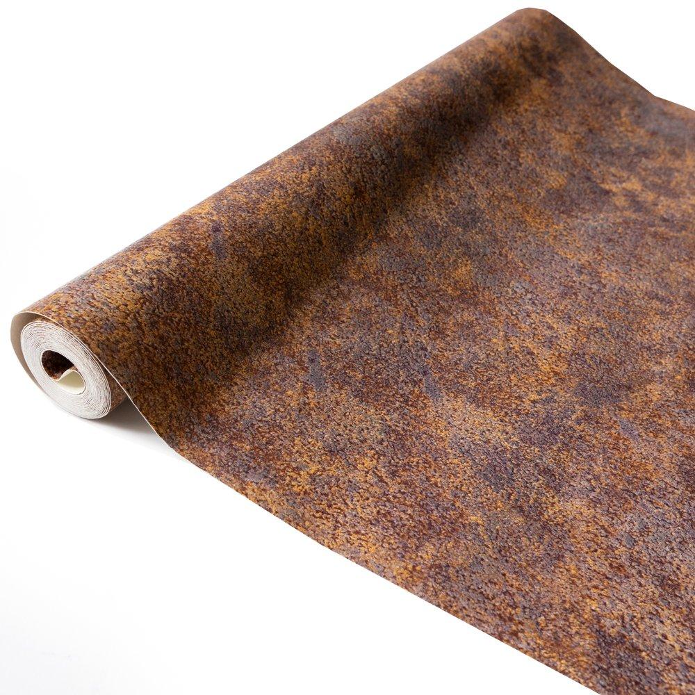 Brown - D C Fix - 3D Splashback Wallpaper Rusty Stone - 2