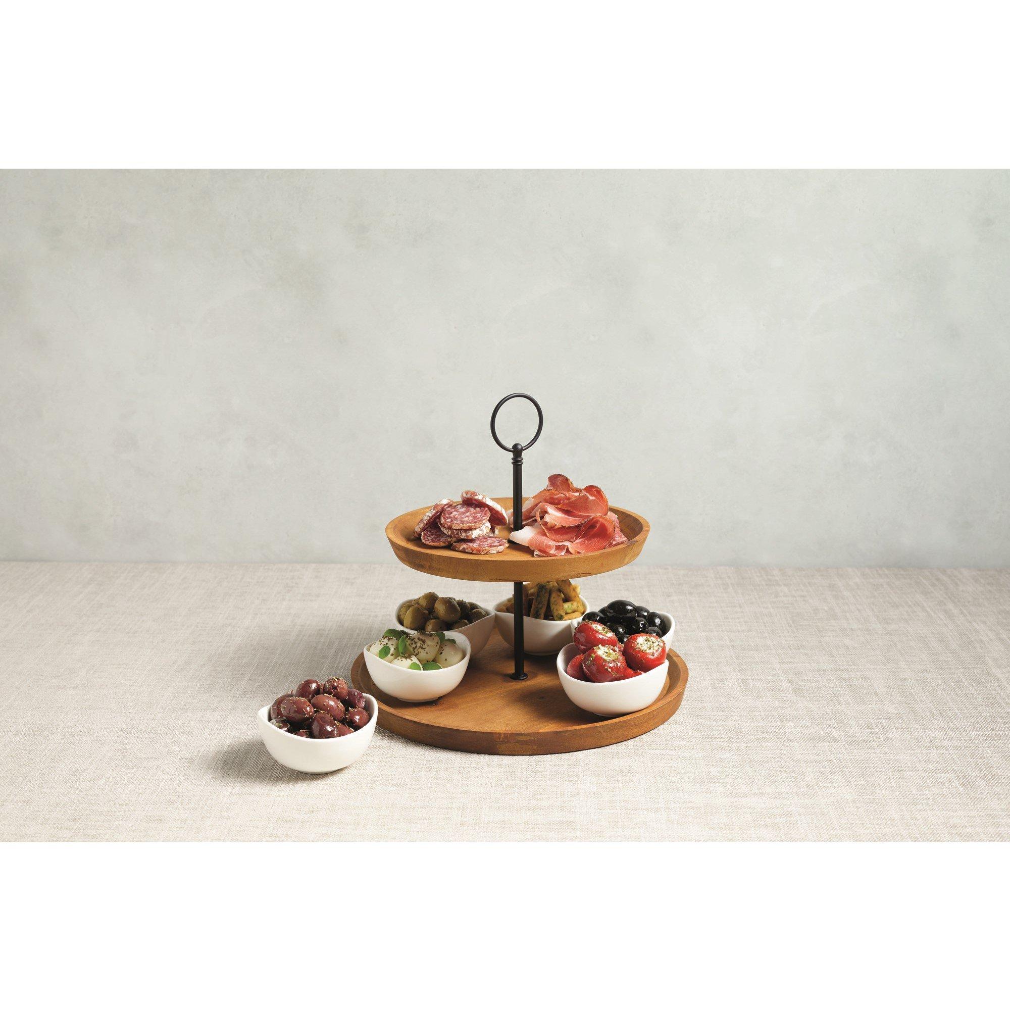 Brown - Artesa - Artes¿ Appetiser Two Tier Serving Set - 2