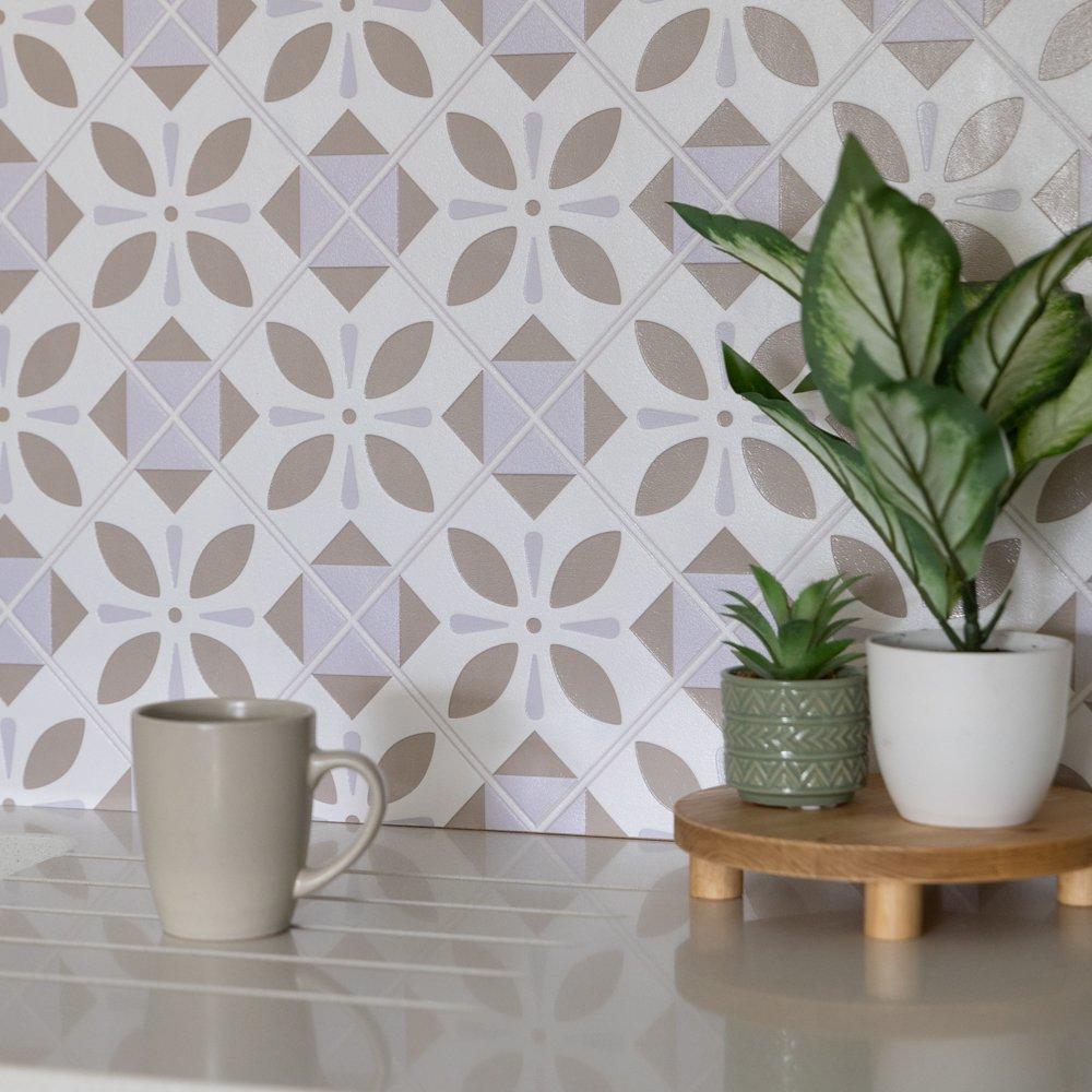 Beige - D C Fix - 3D Splashback Wallpaper Oriental Element - 5