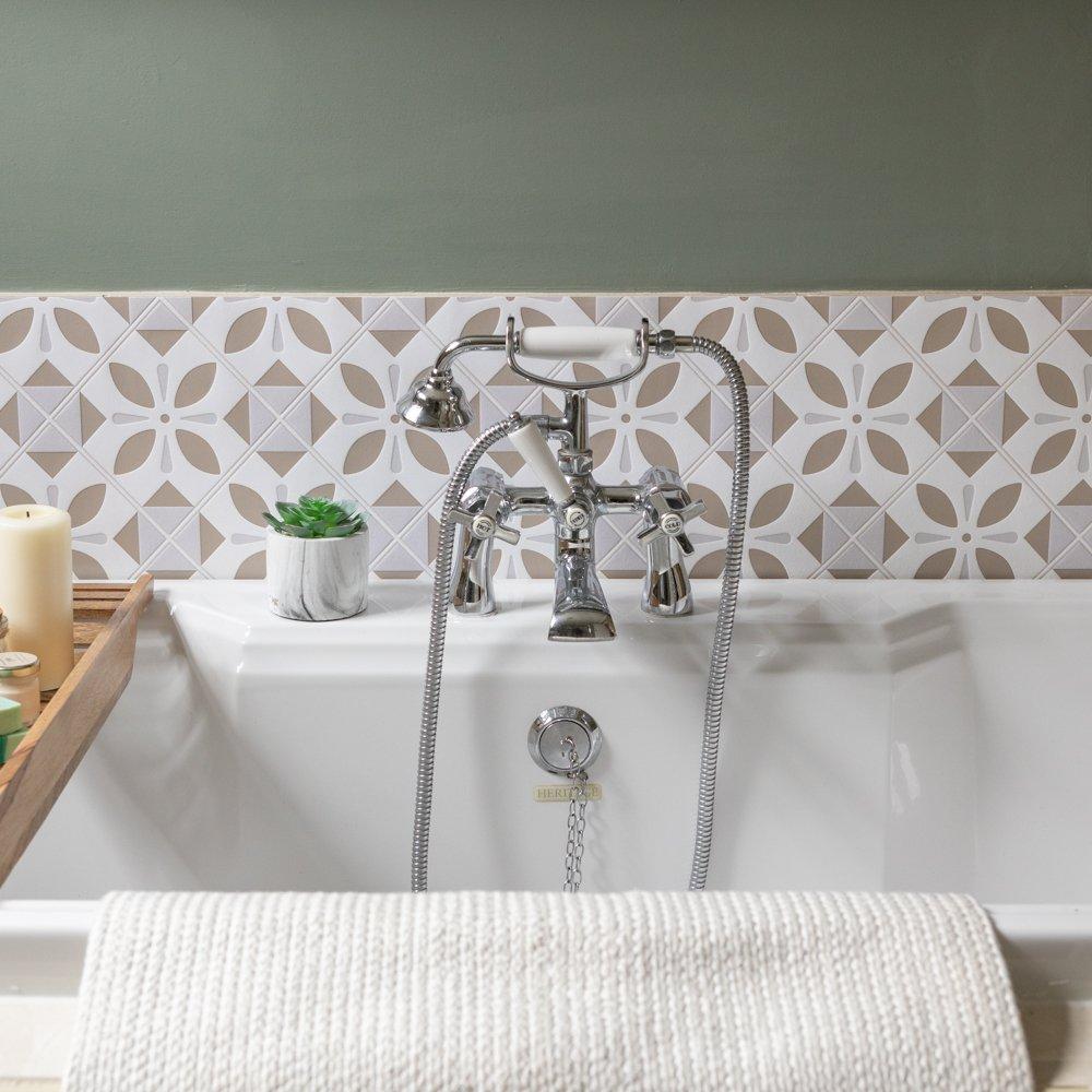 Beige - D C Fix - 3D Splashback Wallpaper Oriental Element - 6