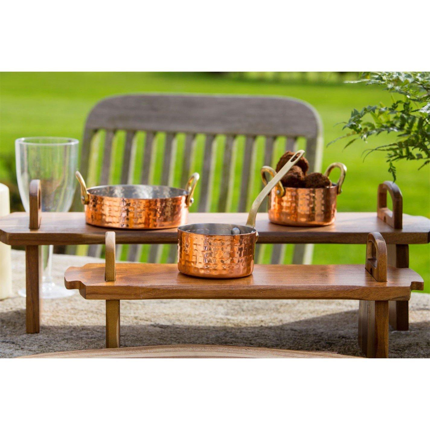 Brown - Artesa - Large Acacia Wood Antipasti Platform Platte - 2