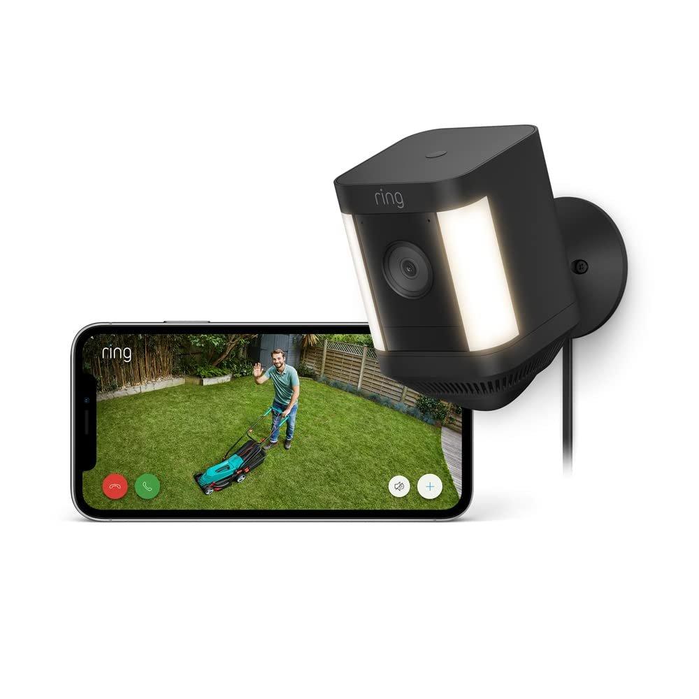 Black - Ring - RING Spotlight Cam Plus Full HD 1080p - Plug IN - 1