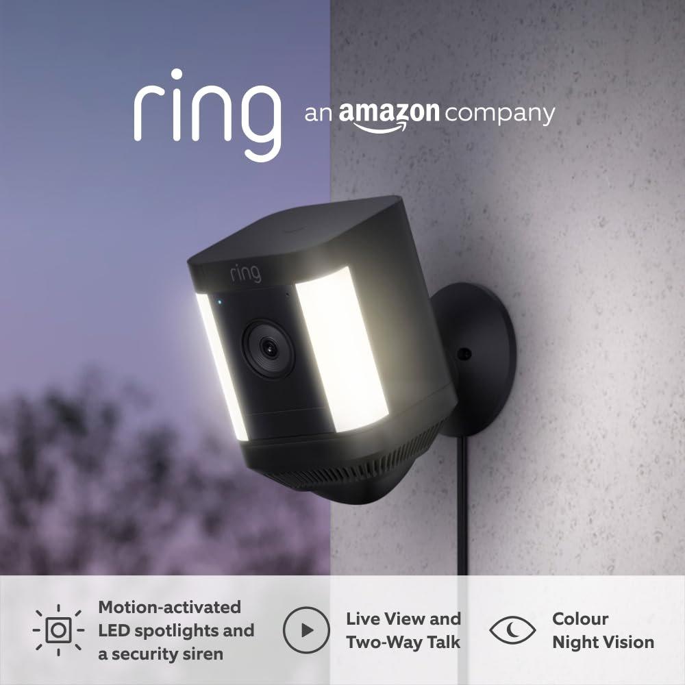 Black - Ring - RING Spotlight Cam Plus Full HD 1080p - Plug IN - 2