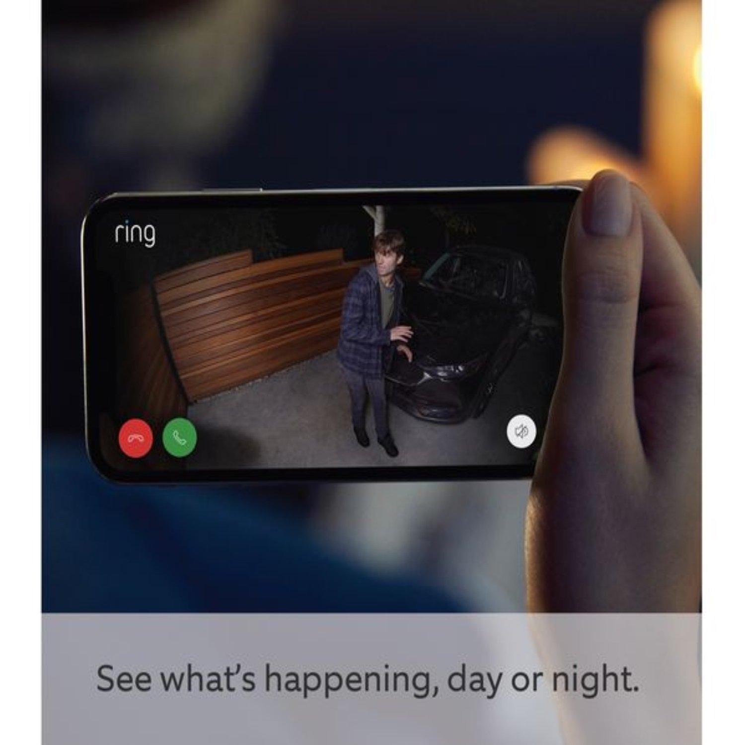 White - Ring - RING Spotlight Cam Plus Full HD 1080p - Battery - 6