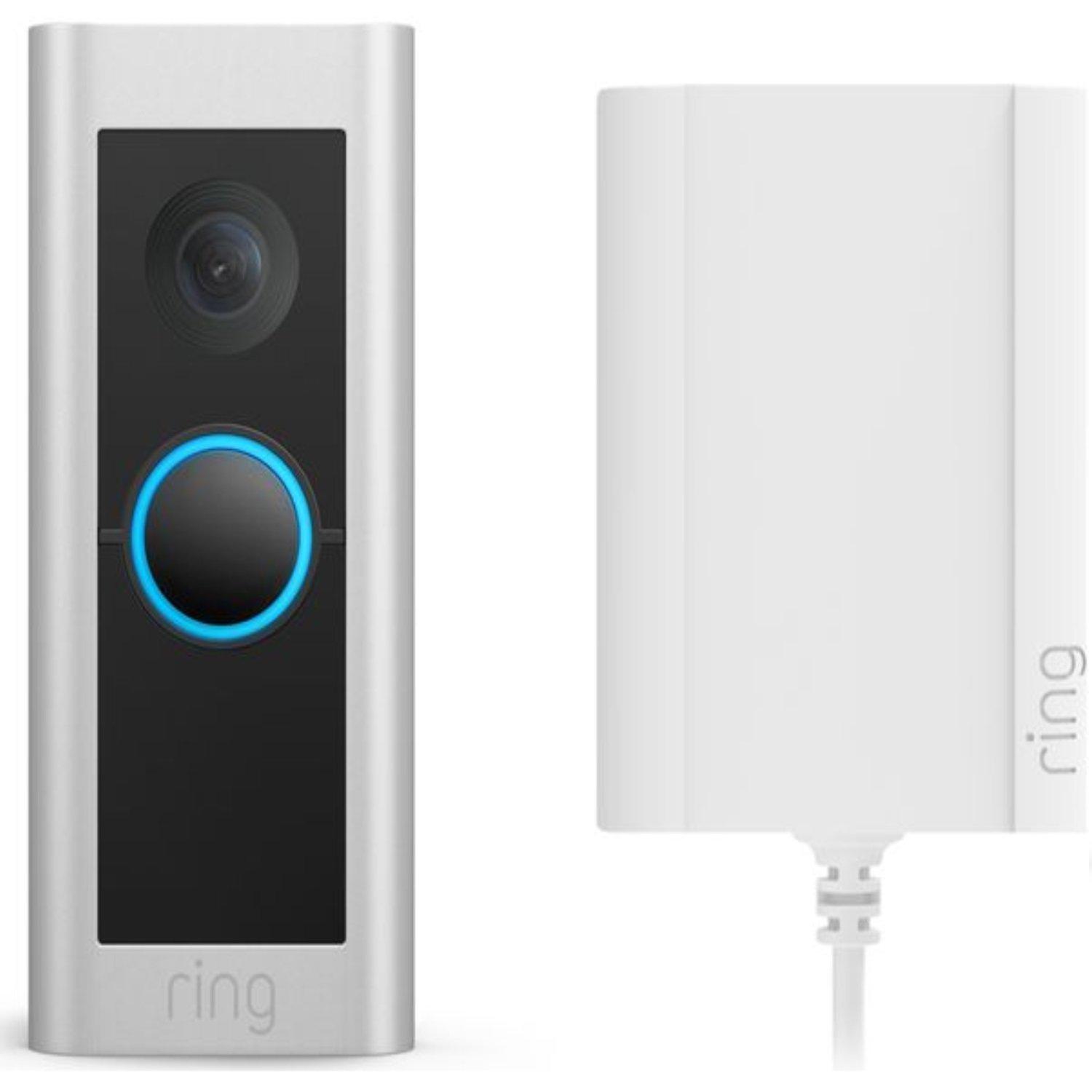 White - Ring - RING Video Doorbell Pro 2 with Plug-In Adapter - 1