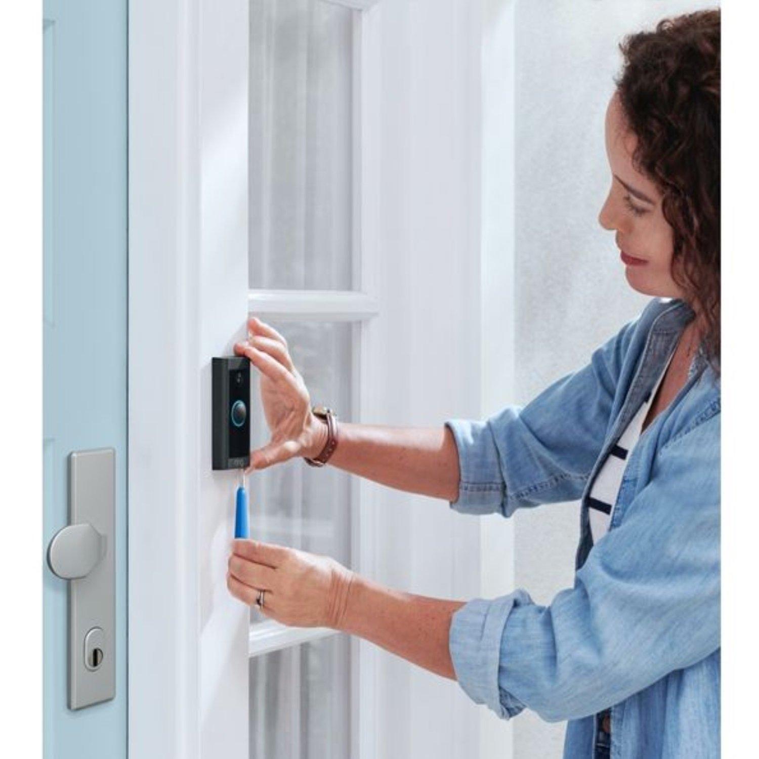 Black - Ring - Ring Video Wired Doorbell - 4