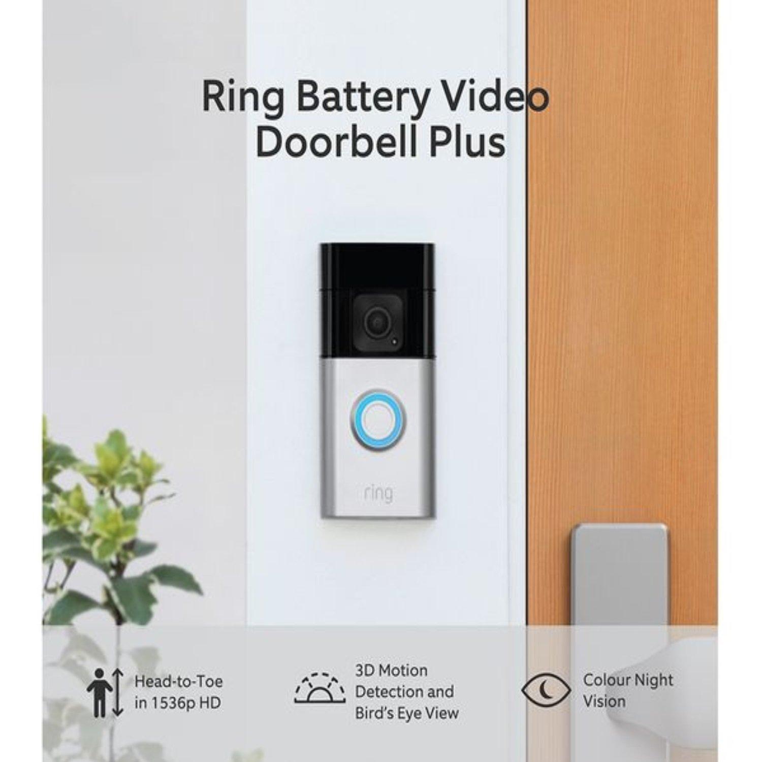Silver - Ring - RING Battery Video Doorbell Plus - 2