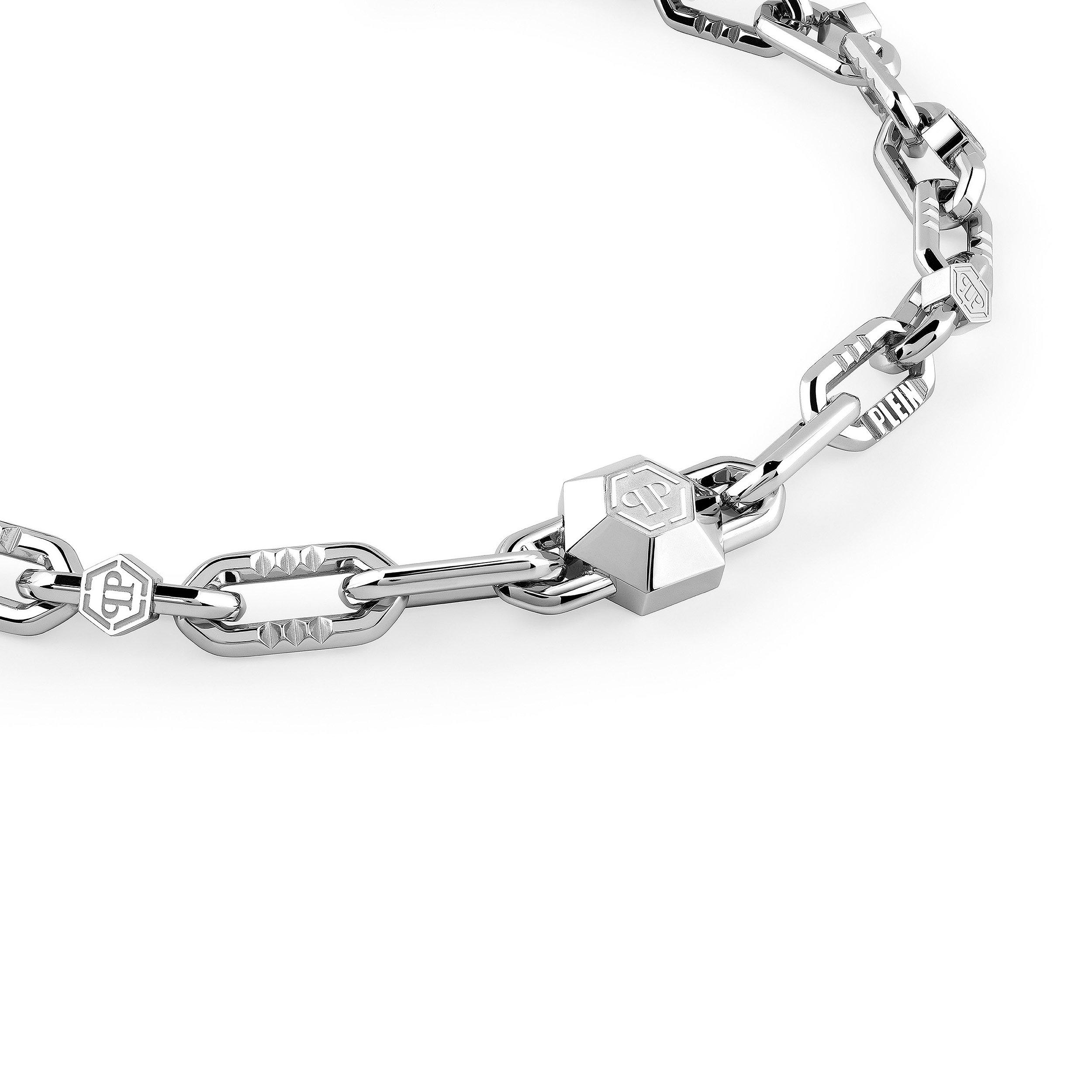 Silver - Philipp Plein - Men's Edge Chain Necklace - 2