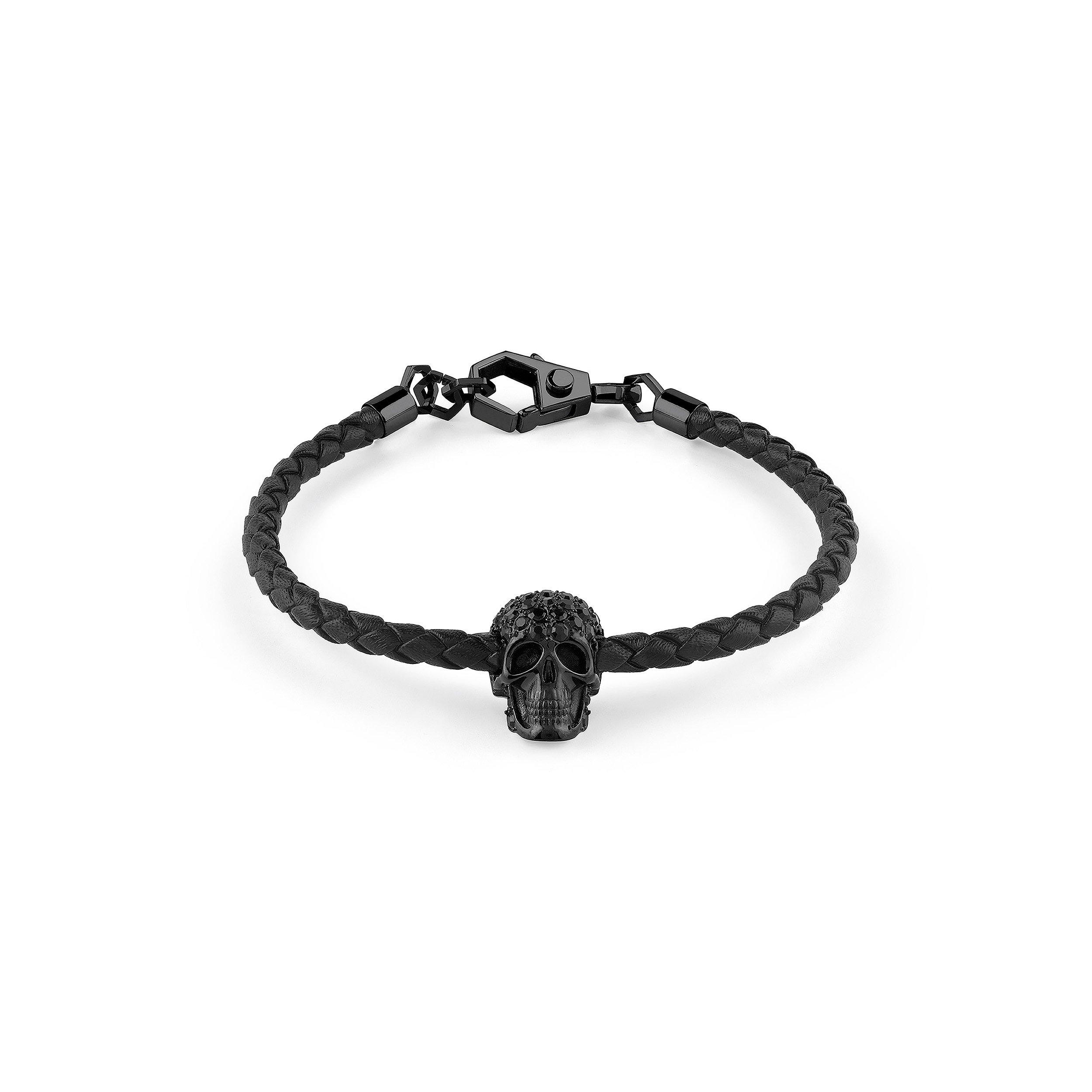 Philipp Plein  Skull Bracelet - Black