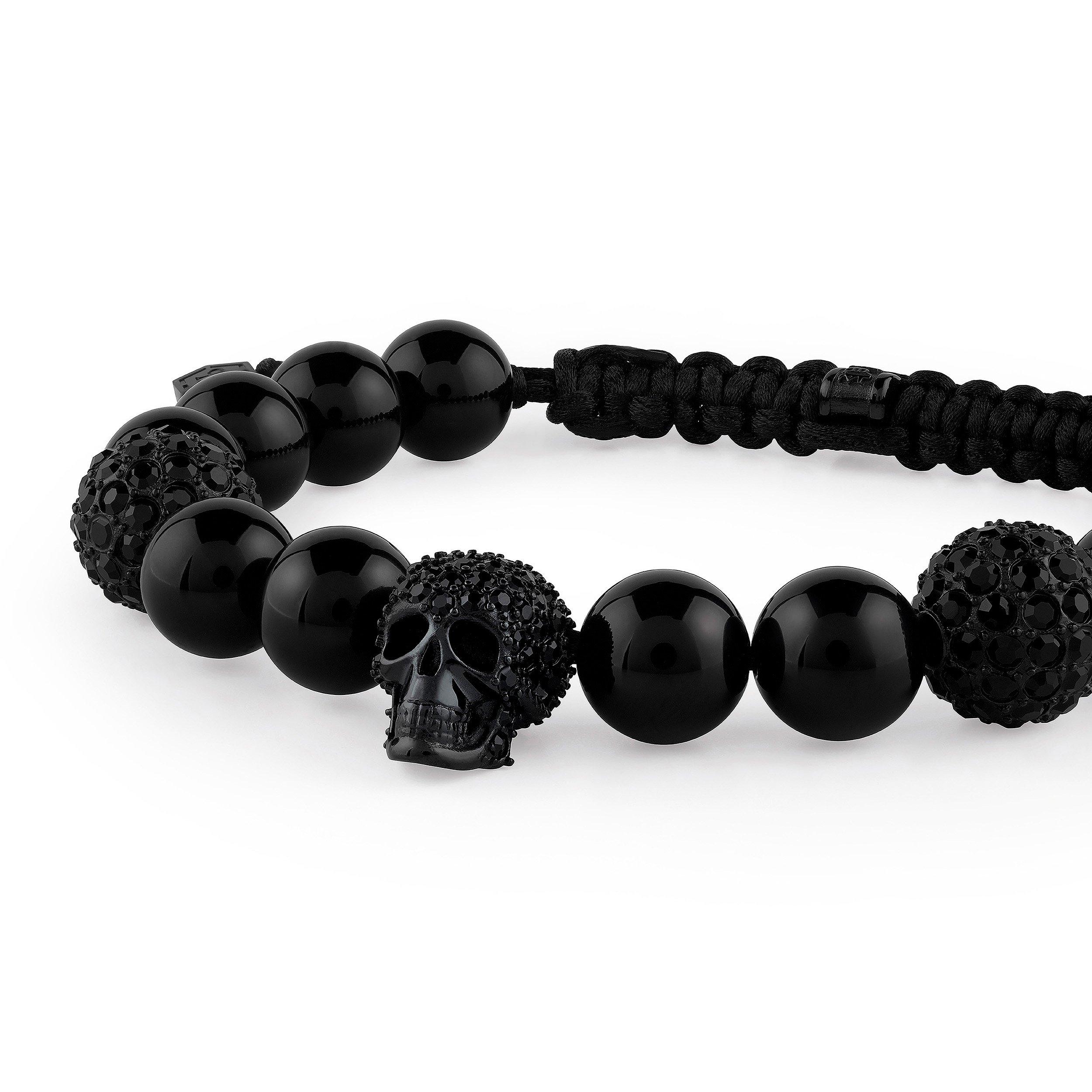 Black - Philipp Plein - Skull Bead Bracelet - 2