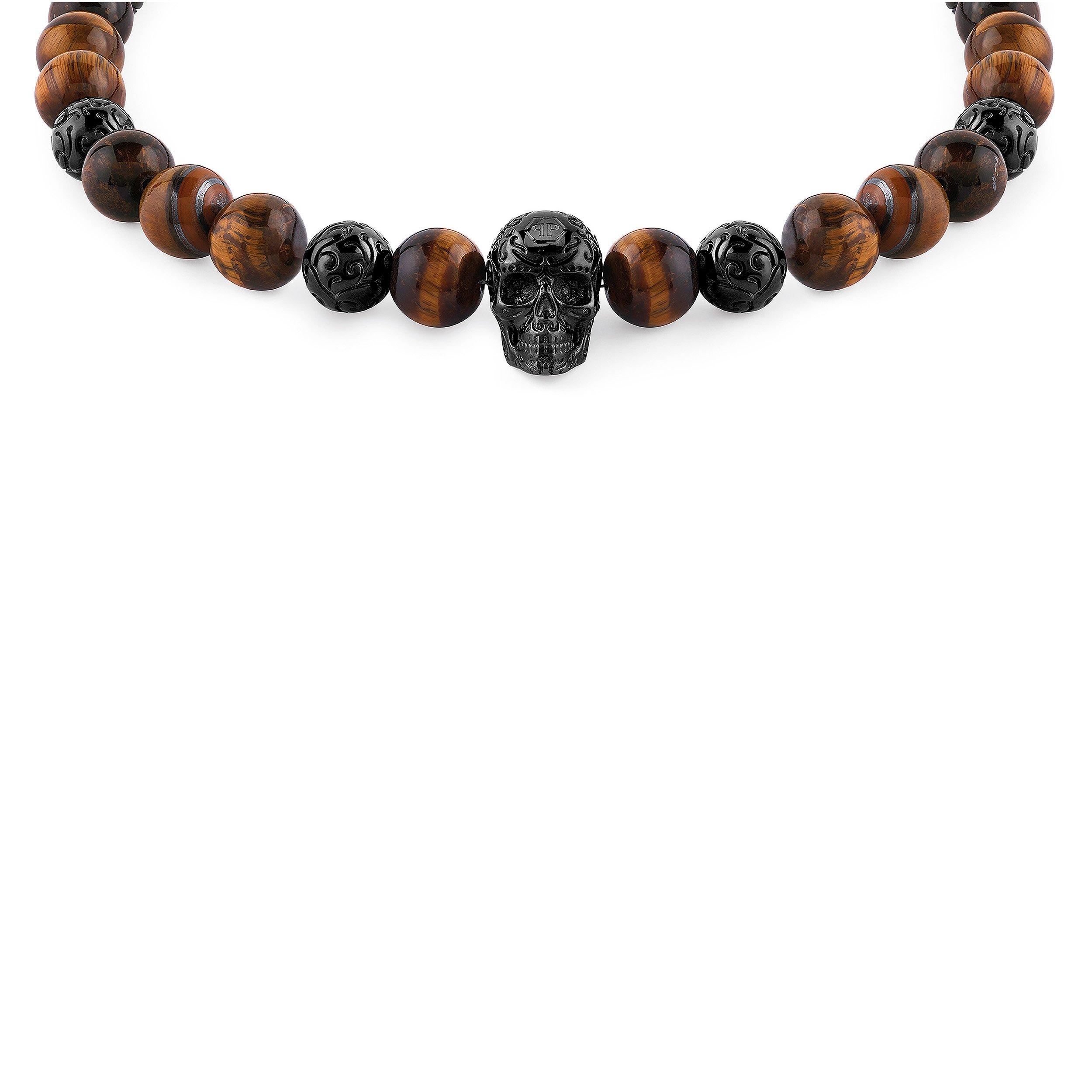 Tigers eye - Philipp Plein - Men's Elite Bead Necklace - 2