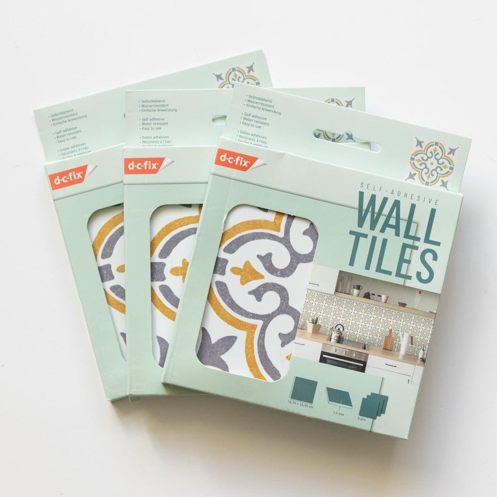 Gold - D C Fix - Self Adhesive Vinyl Wall Tiles Jamila Gold - 2