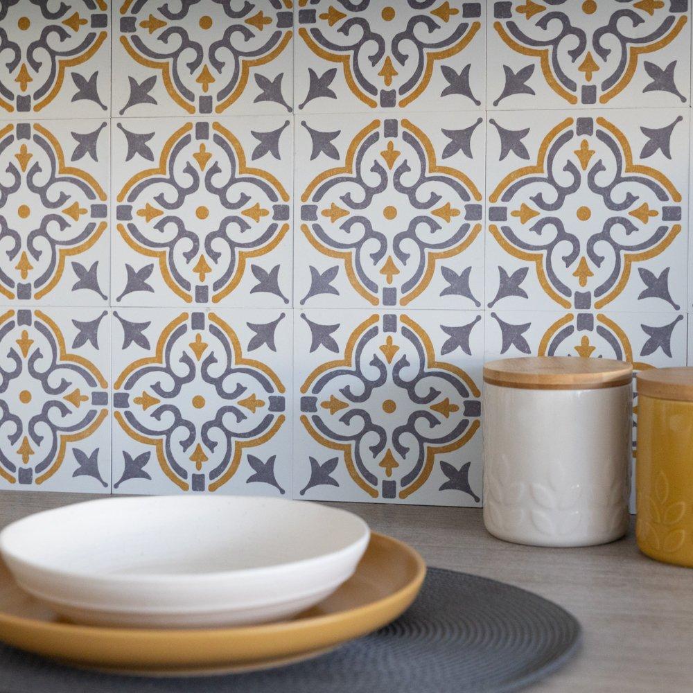 Gold - D C Fix - Self Adhesive Vinyl Wall Tiles Jamila Gold - 3