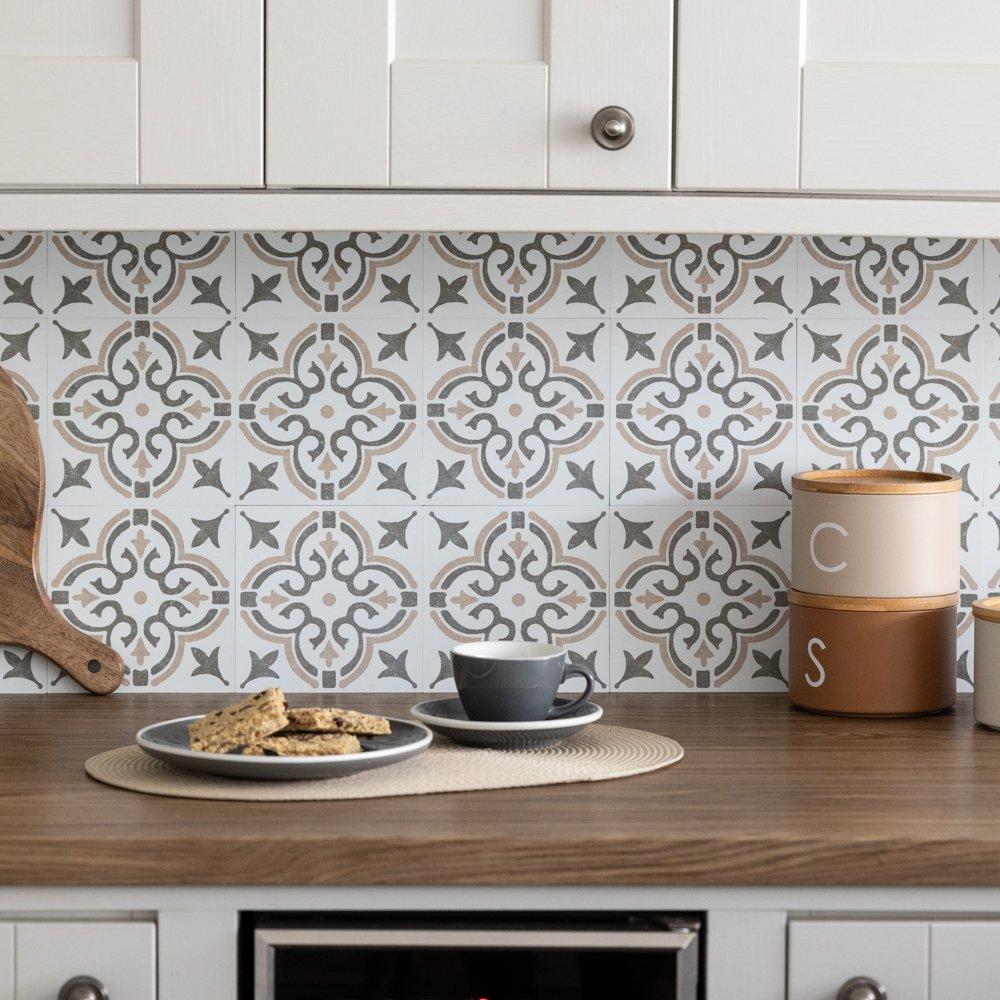 Natural - D C Fix - Self Adhesive Vinyl Wall Tiles Jamila Natural - 3