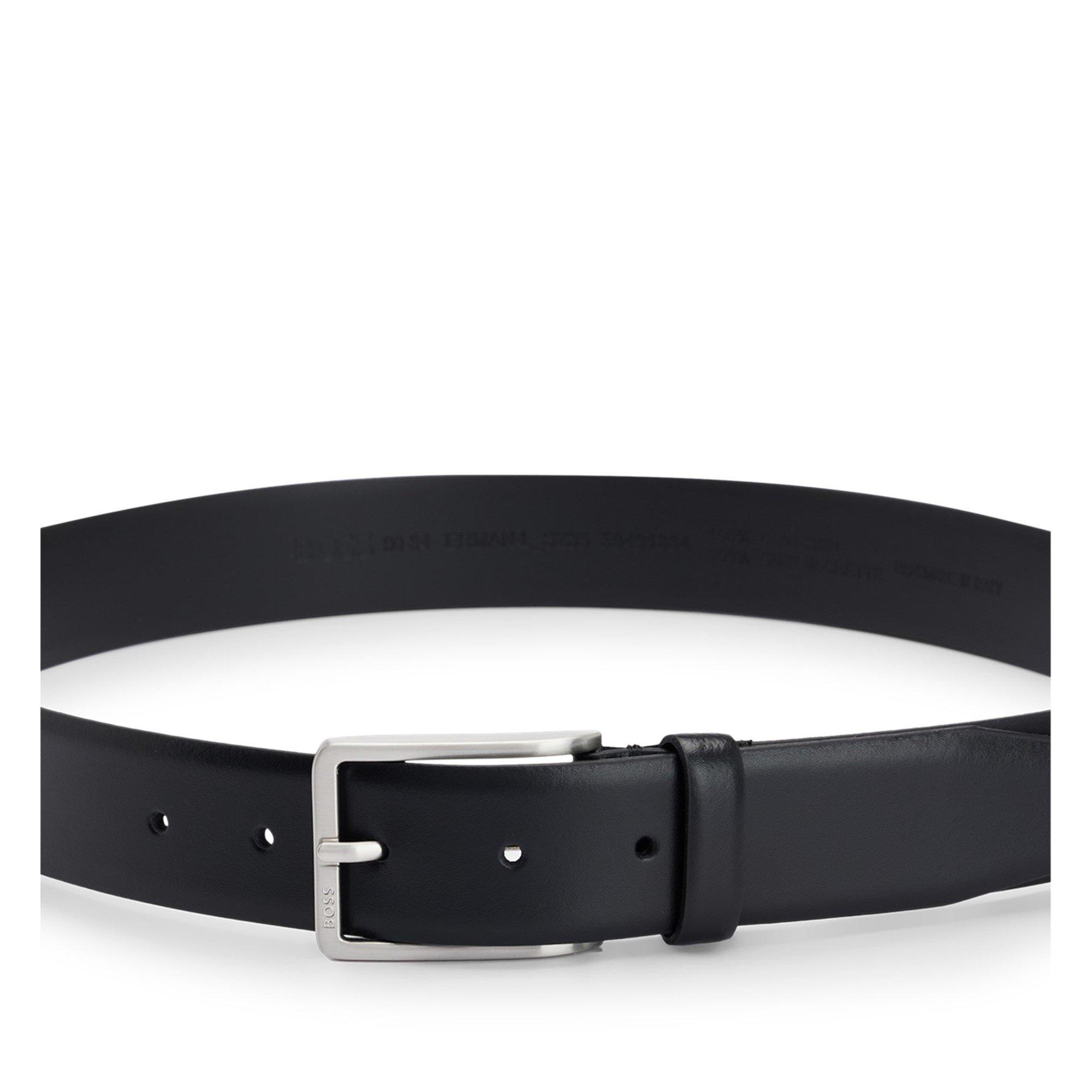 Black 001 - Boss - Men's Erman Leather Belt - 4