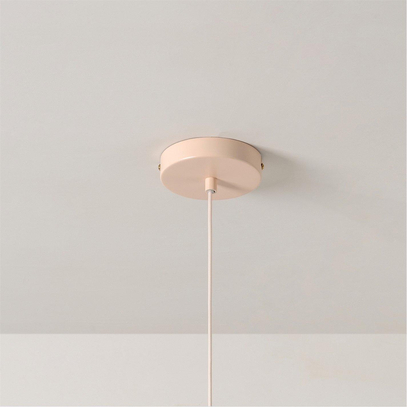 Clear Red - houseof - Ribbed Pendant Ceiling Light - 6