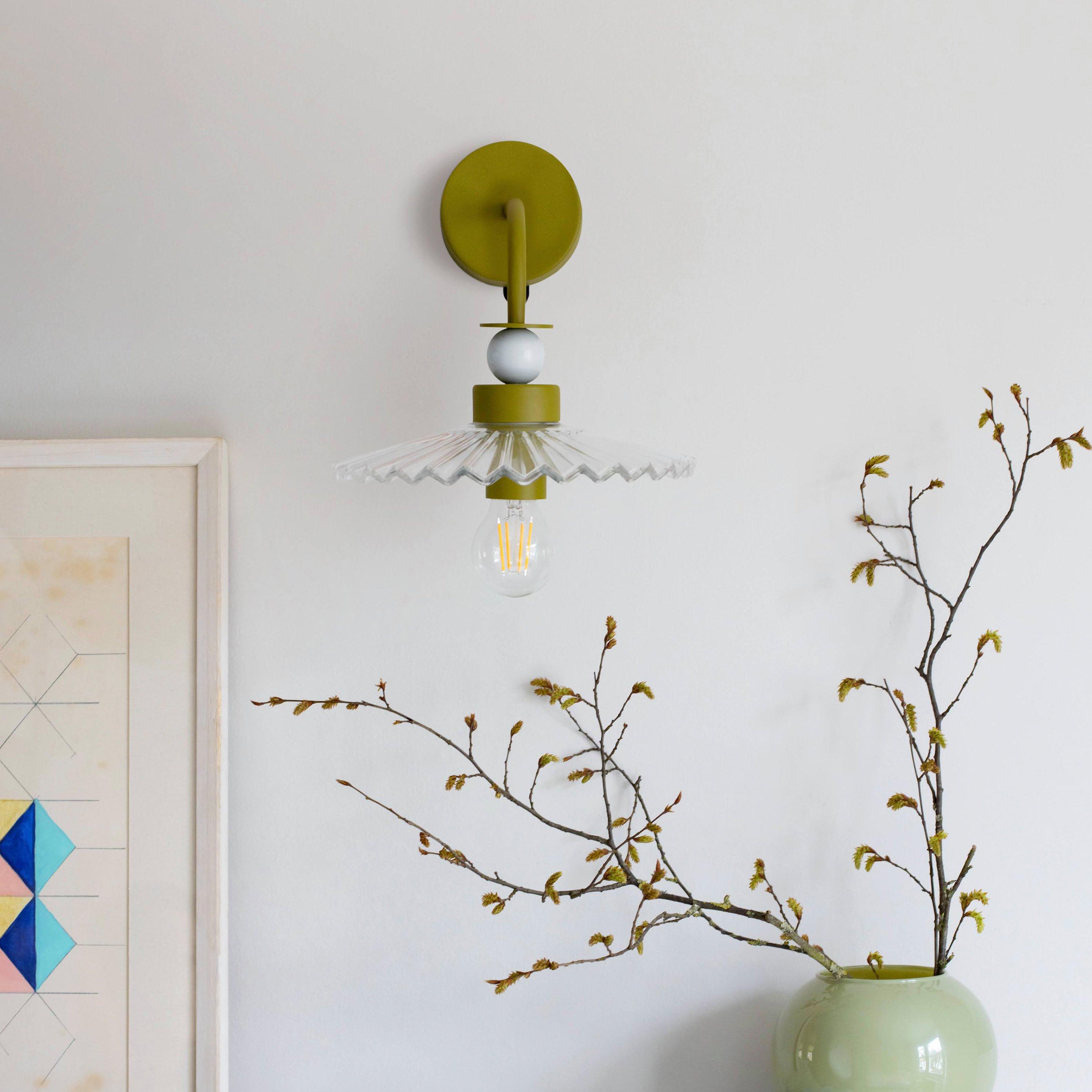 Clear Green - houseof - Ribbed Wall Lamp - 2