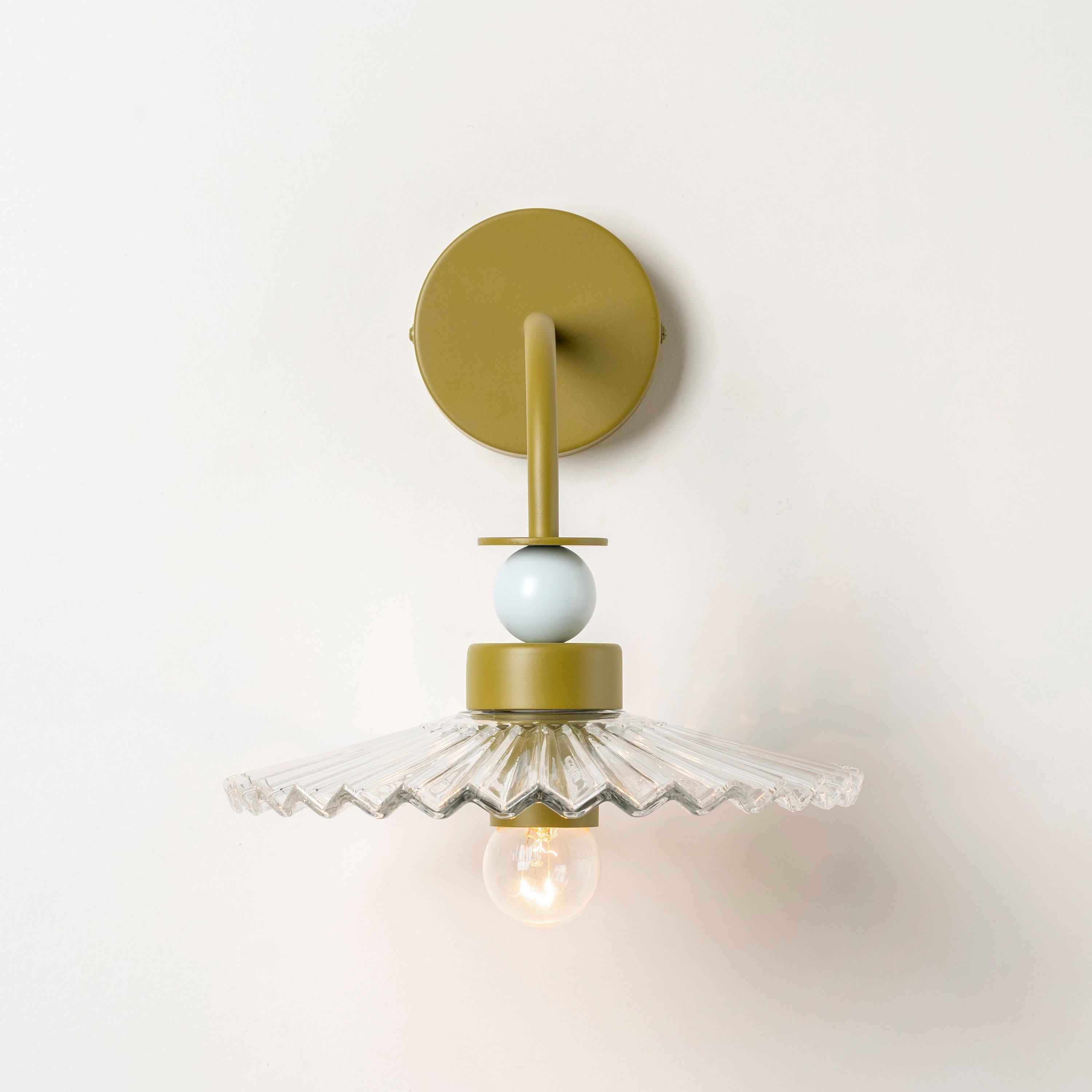 Clear Green - houseof - Ribbed Wall Lamp - 3